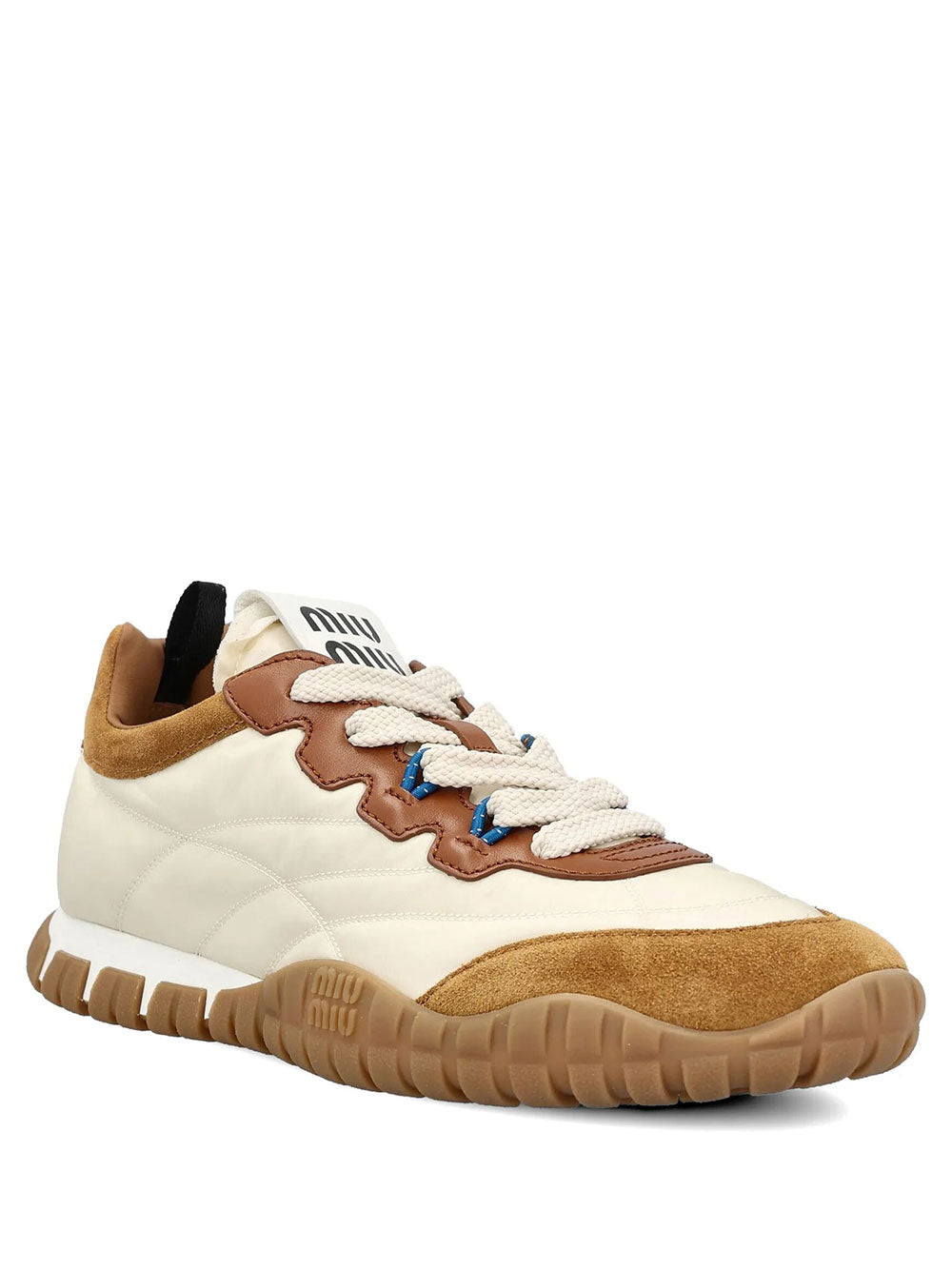 Miu Miu Women Tyre Technical Fabric, Suede And Leather Sneakers MIU MIU