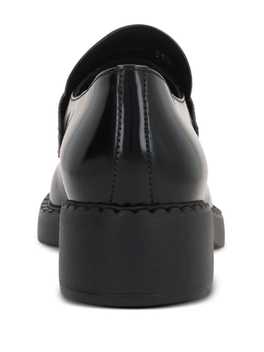 Prada Women Mocassini Chocolate In Pelle Spazzolata PRADA