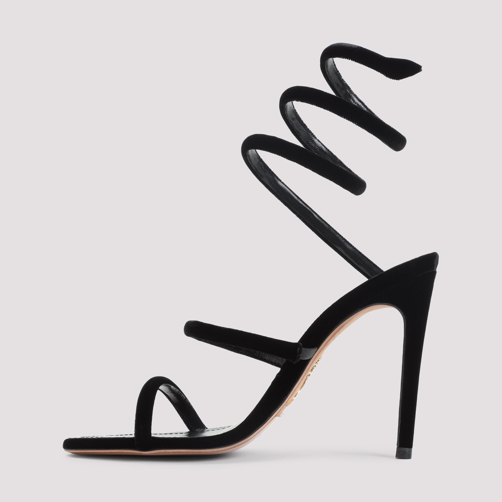Rene Caovilla Velvet Snake Sandals Women RENE CAOVILLA
