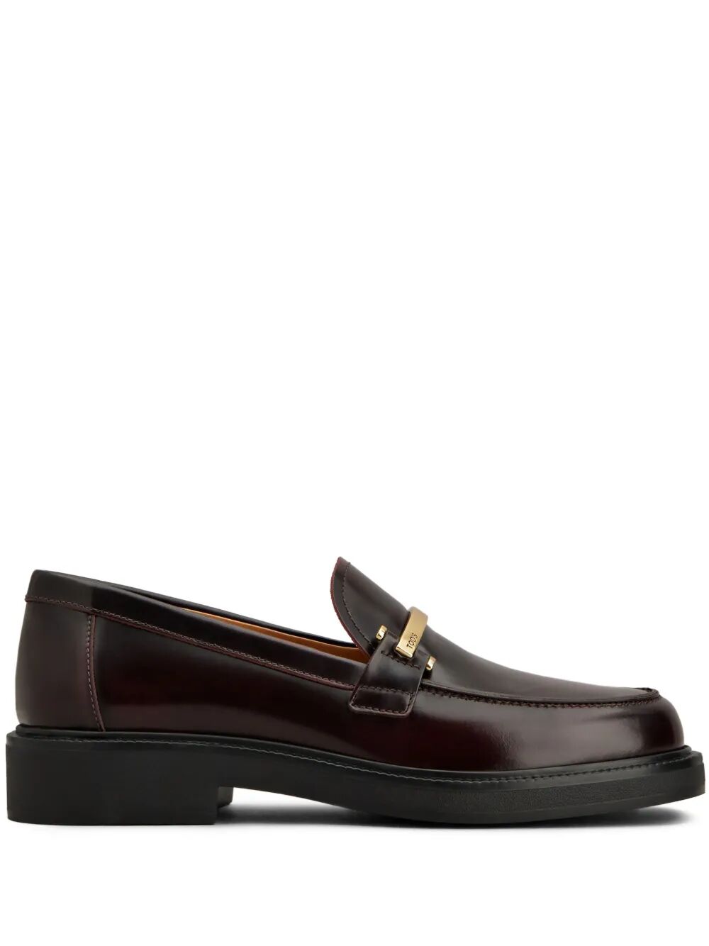 Tod's Women Leather Loafers With Metal Bar TOD'S