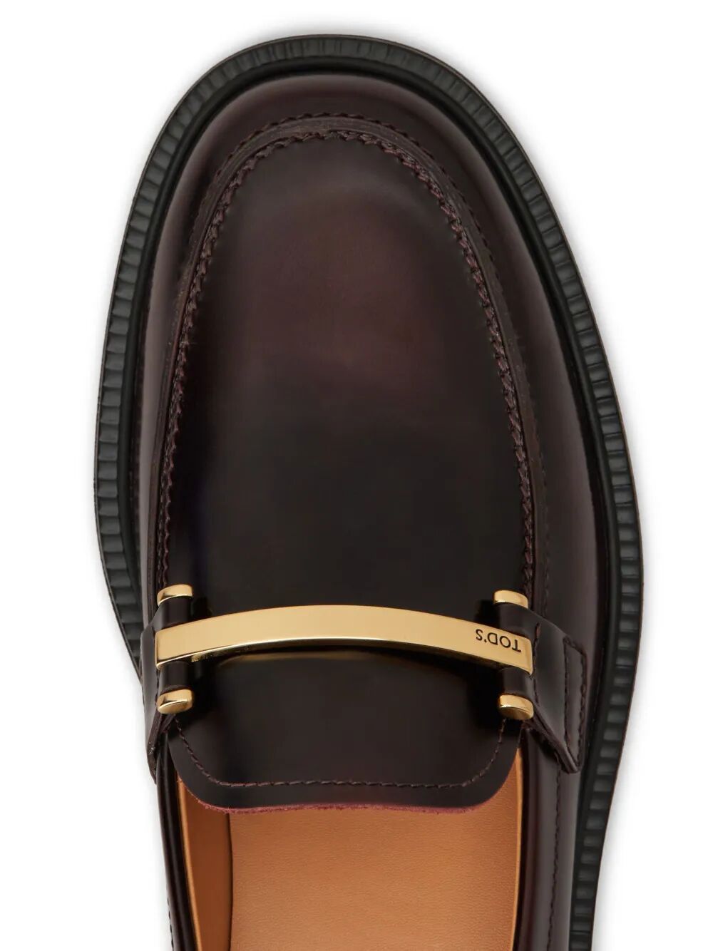 Tod's Women Leather Loafers With Metal Bar TOD'S