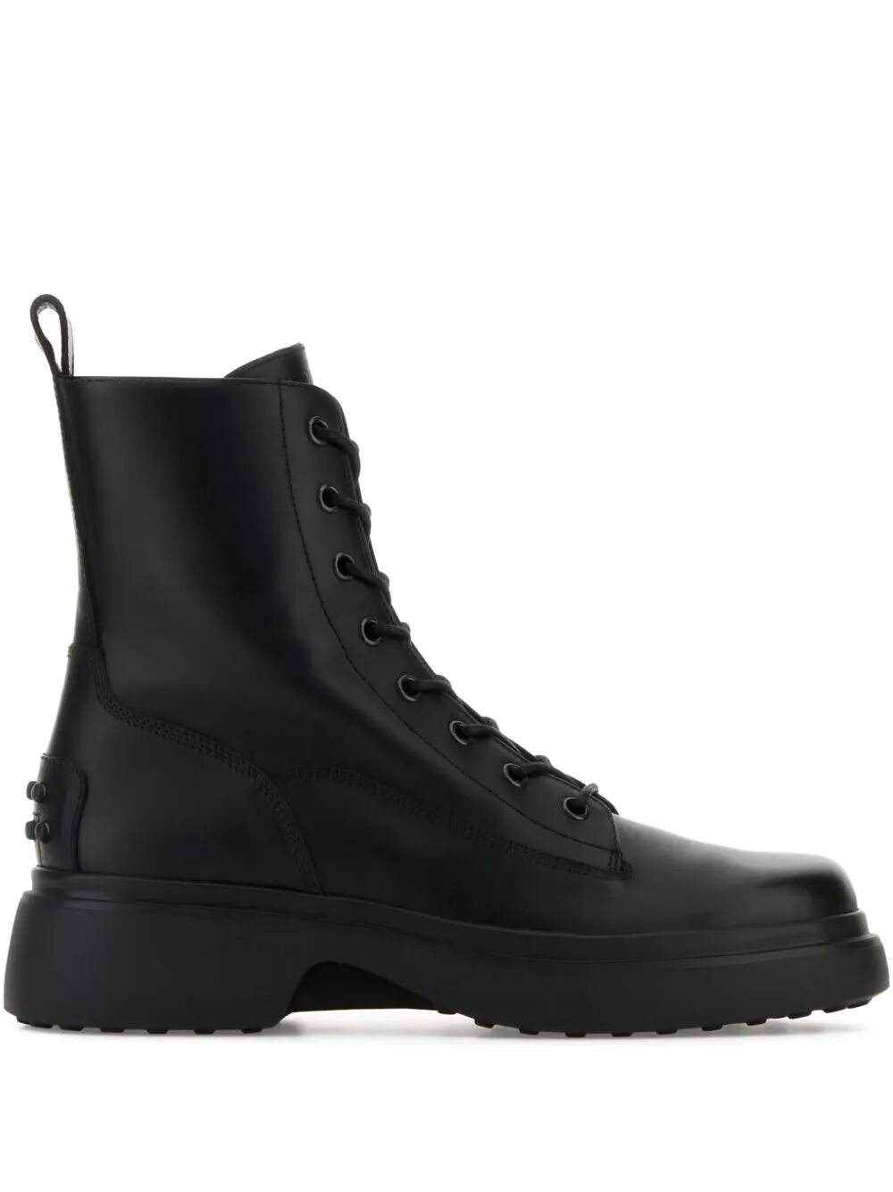 Tod's Women Platform Leather Combat Boots TOD'S