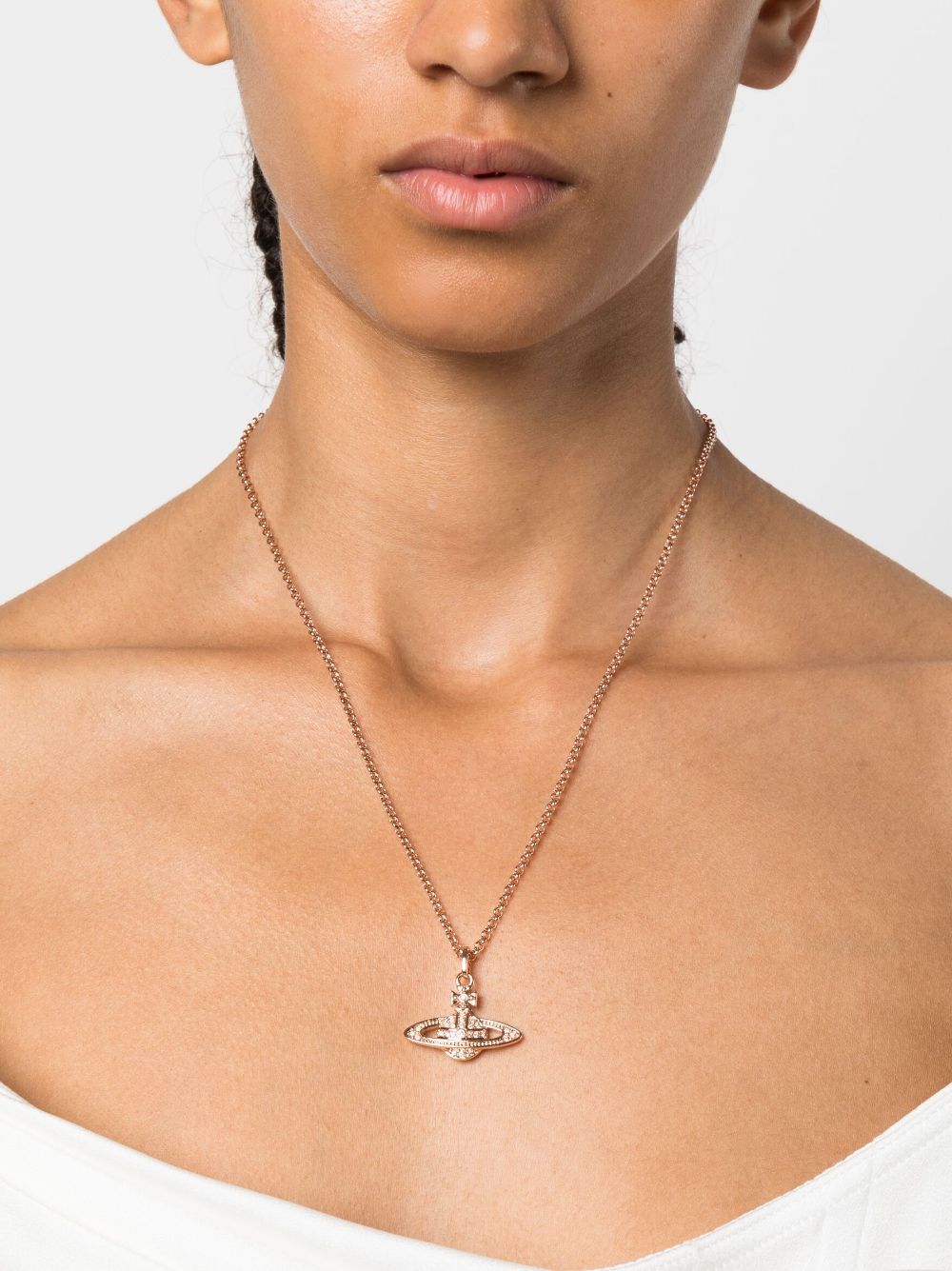 Vivienne Westwood Women Collana Pendente Orb Con Cristalli VIVIENNE WESTWOOD