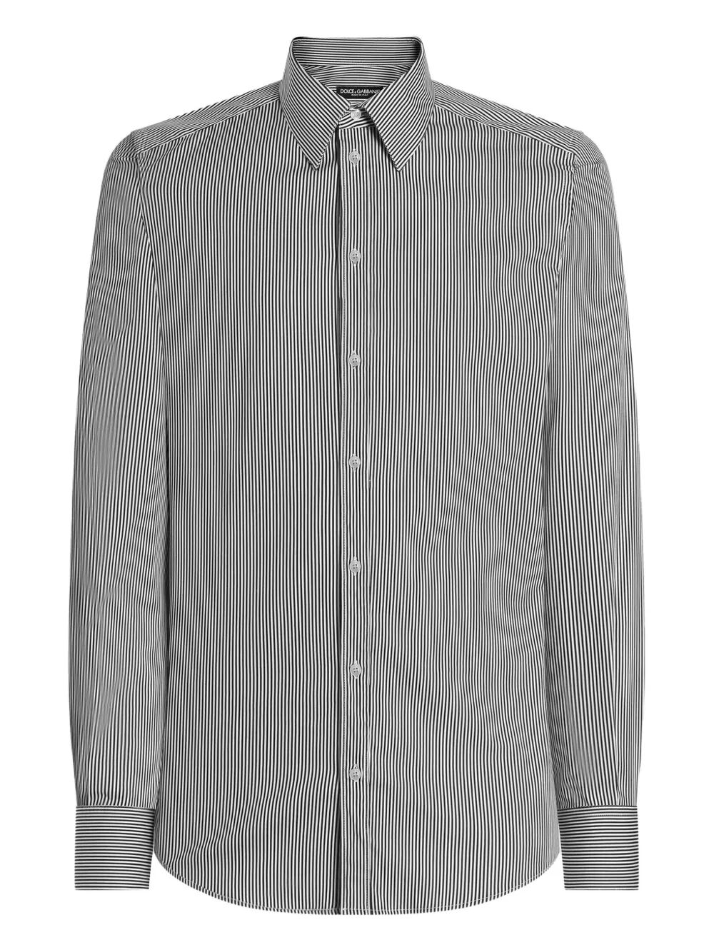 Dolce & Gabbana Men Striped Cotton Shirt DOLCE & GABBANA