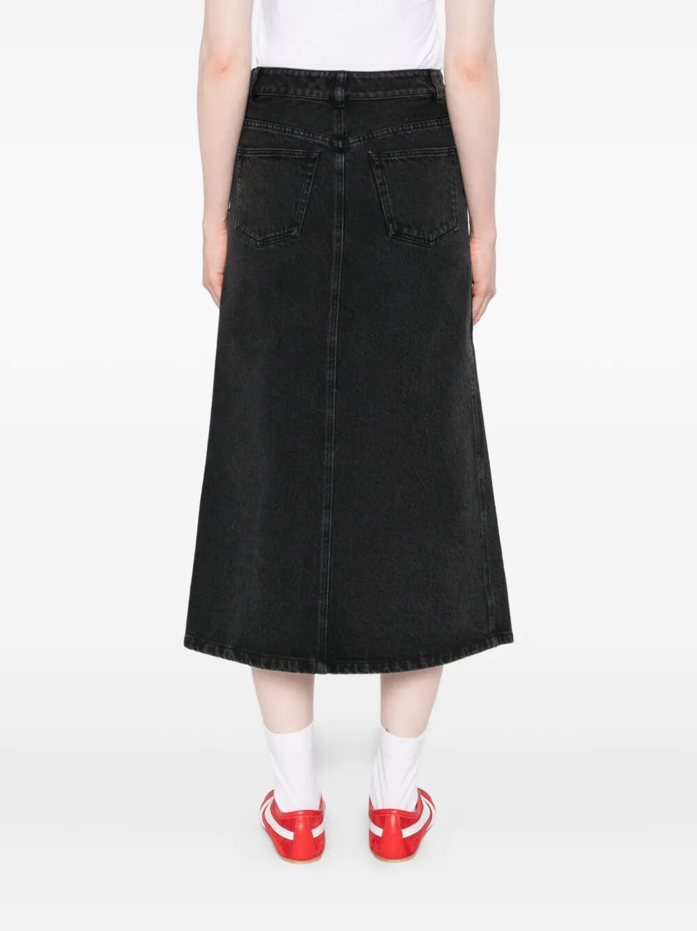 A.P.C. Women Georgia Denim Midi Skirt A.P.C.