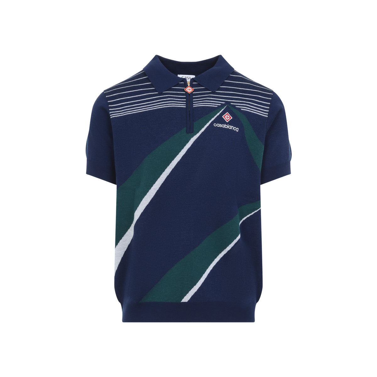 Casablanca Pyramid Jacquard Polo Shirt Men CASABLANCA