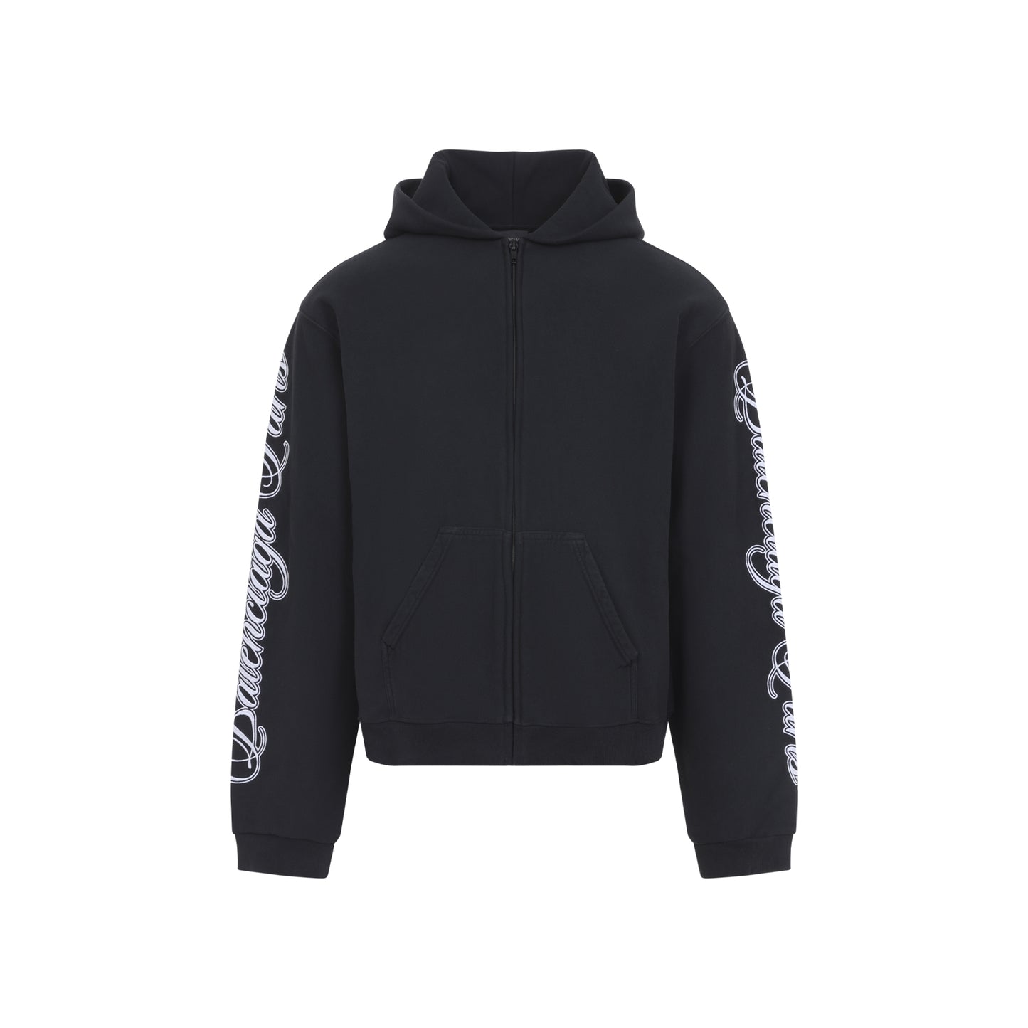 Balenciaga Regular Zip Up Hoodie Men BALENCIAGA