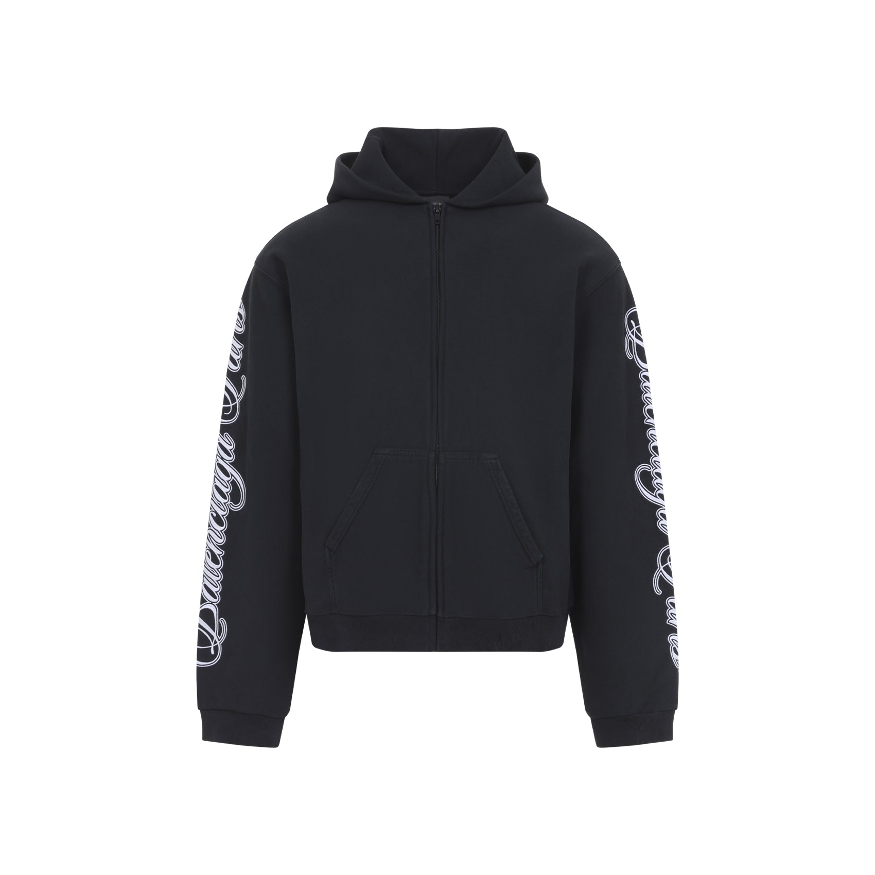 Balenciaga Regular Zip Up Hoodie Men BALENCIAGA