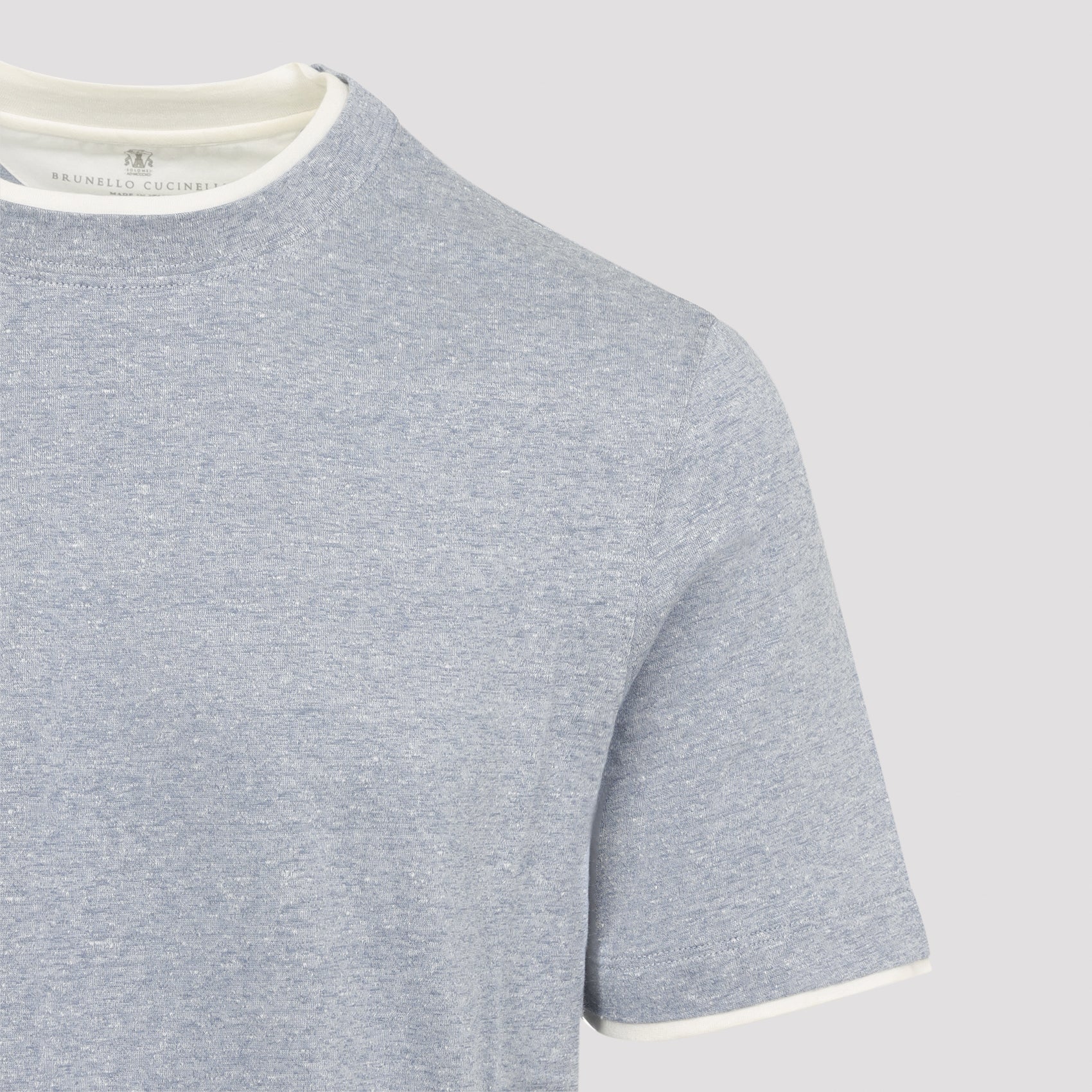 Brunello Cucinelli Bicolor T-Shirt Men BRUNELLO CUCINELLI