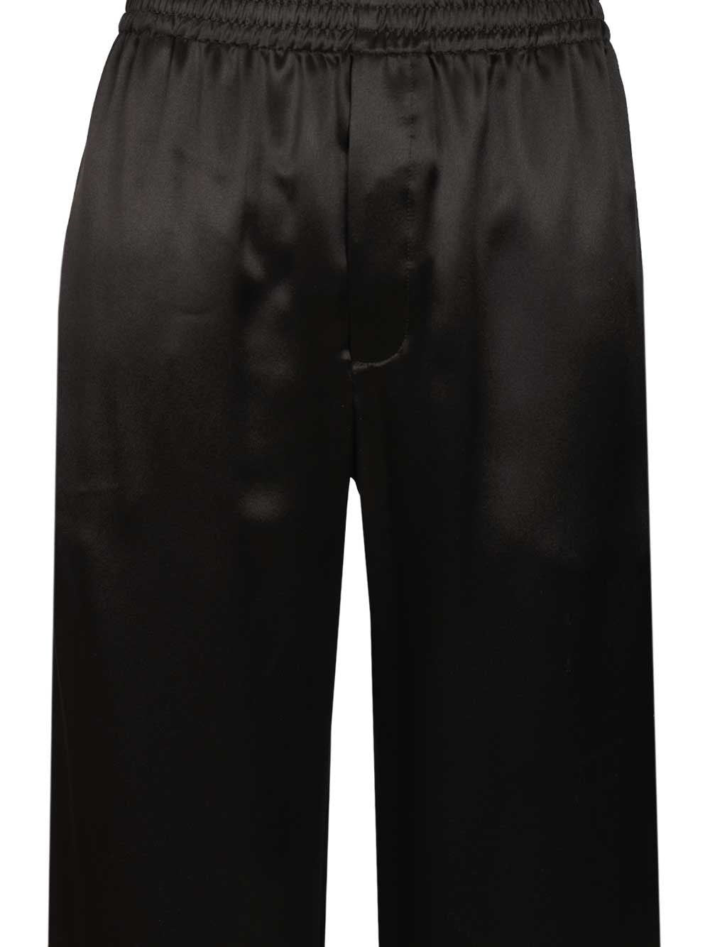 Saint Laurent Women Silk Satin Trousers SAINT LAURENT