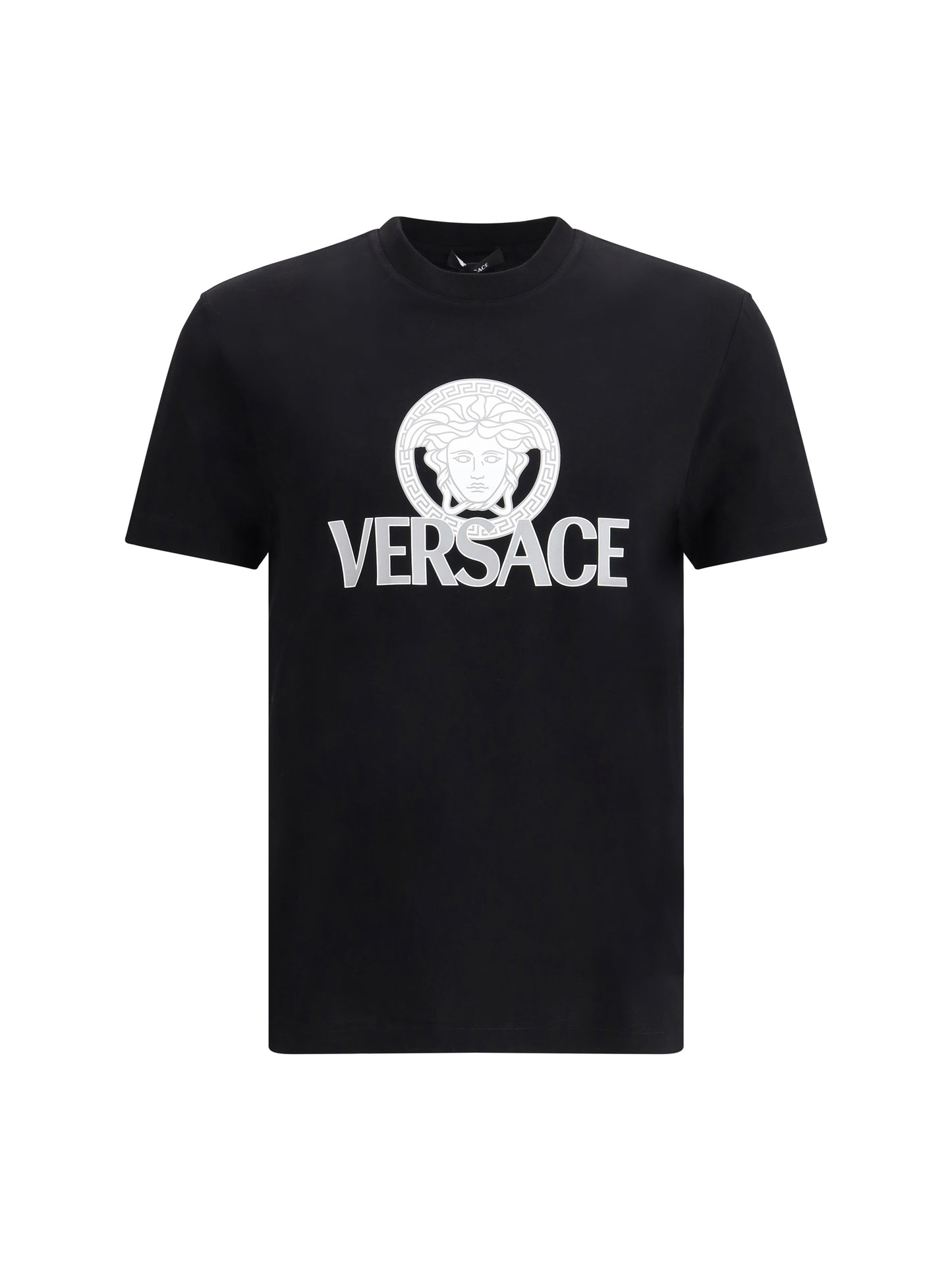 Versace Men Cotton T-Shirt With Logo VERSACE