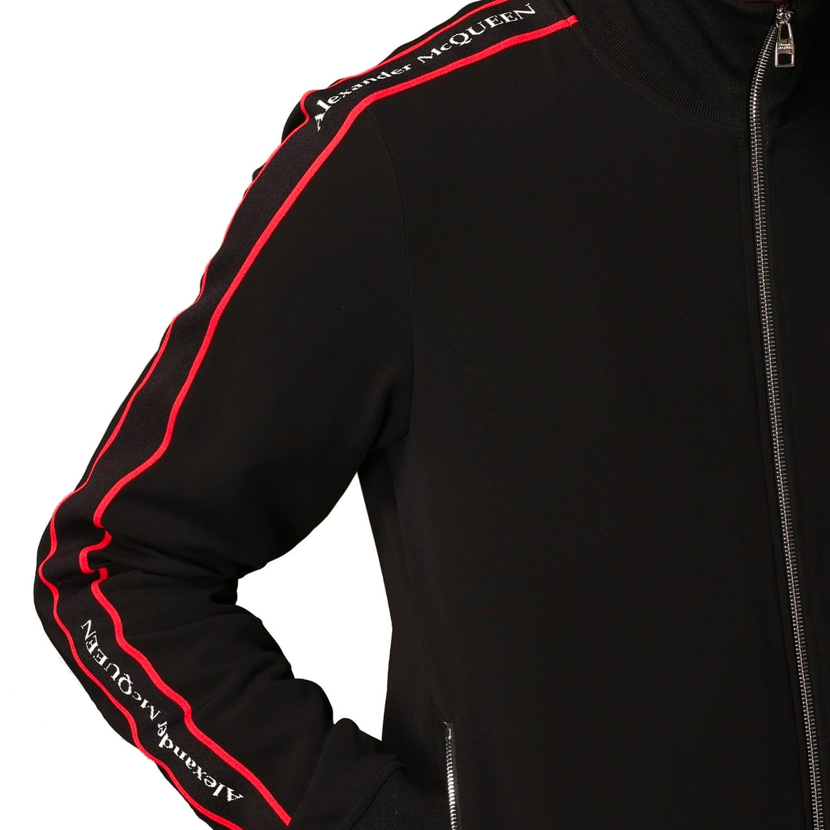 Alexander Mcqueen Logo Zipped Sweatshirt Men ALEXANDER MCQUEEN