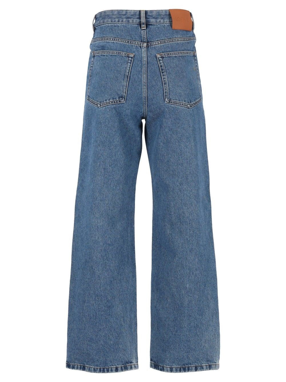 Loewe Men Anagram Baggy Denim Jeans LOEWE