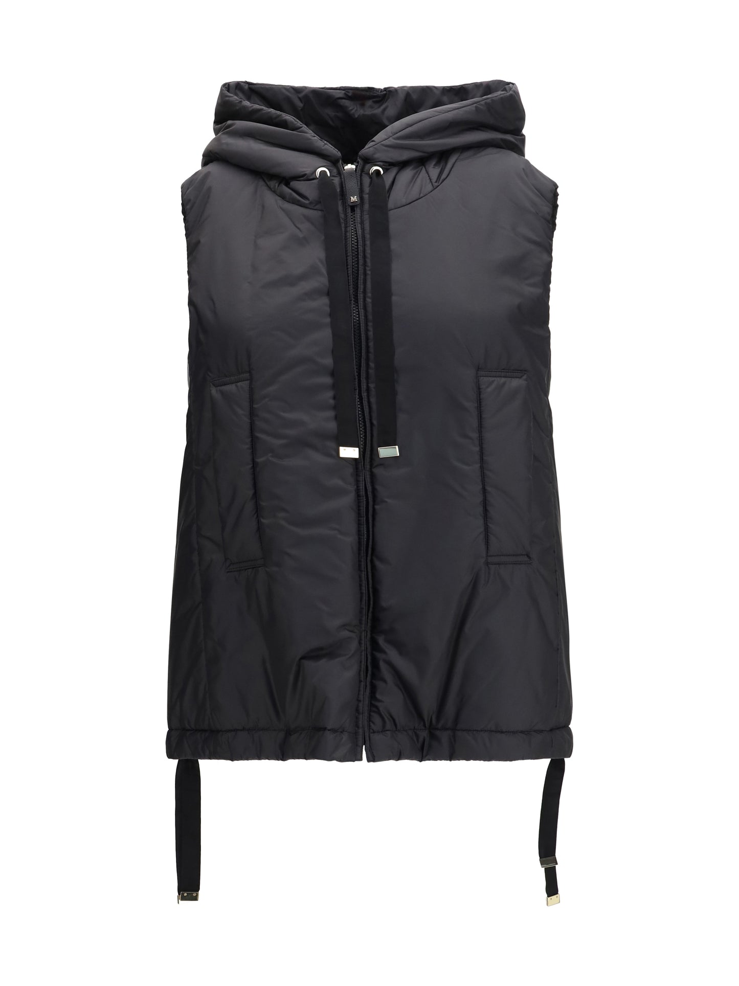 Max Mara The Cube Women Hooded Padded Vest In Water Repellent Canvas MAX MARA THE CUBE