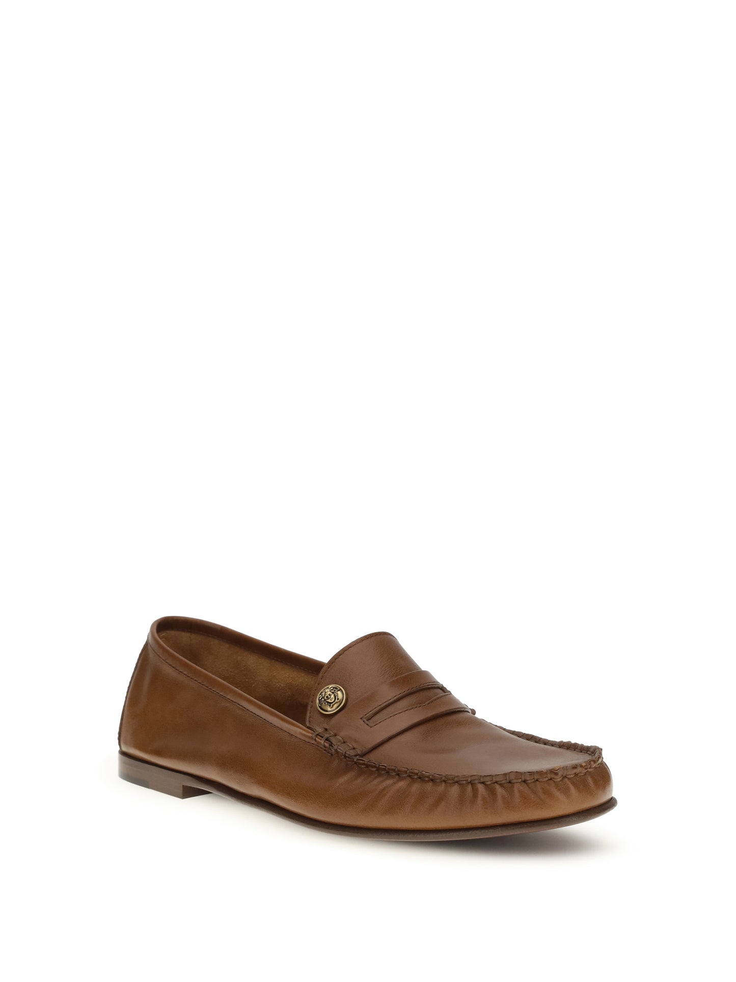 Versace Men Leather Loafers VERSACE