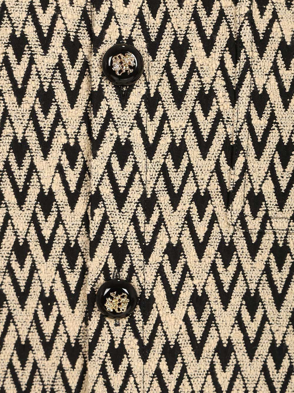 Valentino Garavani Men Toute La V Jacquard Cotton Blend Jacket VALENTINO GARAVANI