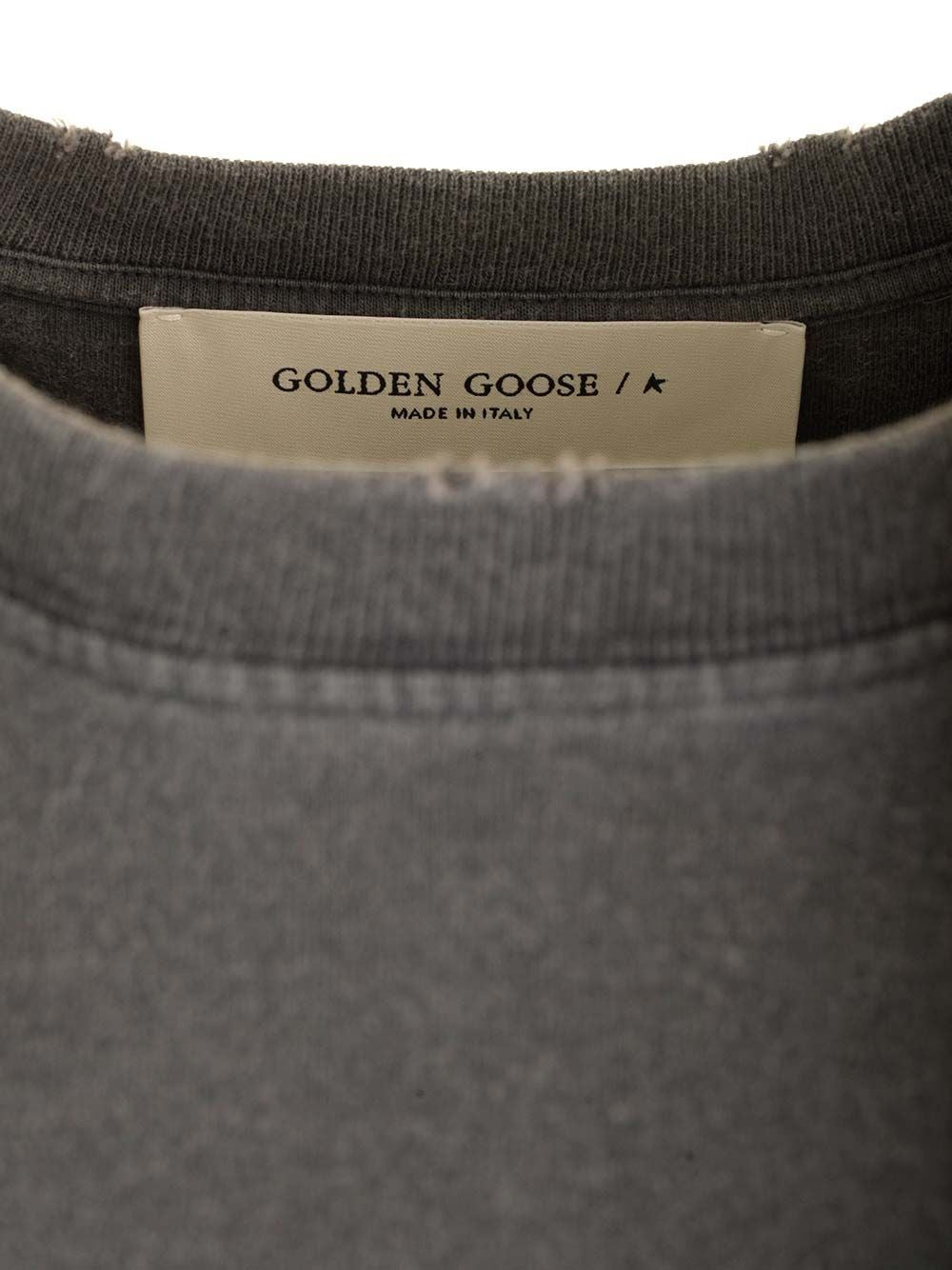 Golden Goose Men Distressed T-Shirt GOLDEN GOOSE