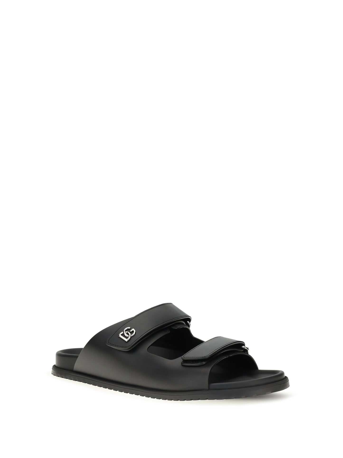 Dolce & Gabbana Men Calfskin Leather Sandals DOLCE & GABBANA