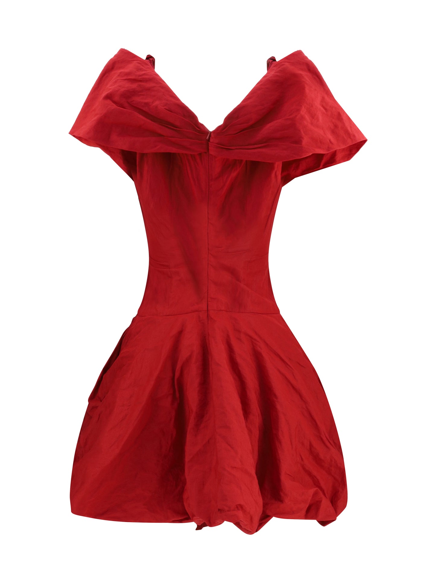 Magda Butrym Women Draped Shawl-Collar Midi Dress MAGDA BUTRYM