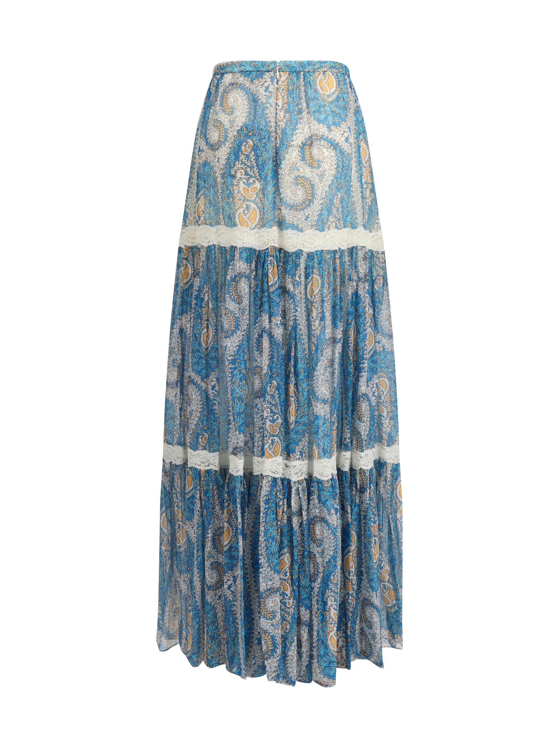 Etro Women Silk Crepon Maxi Skirt ETRO