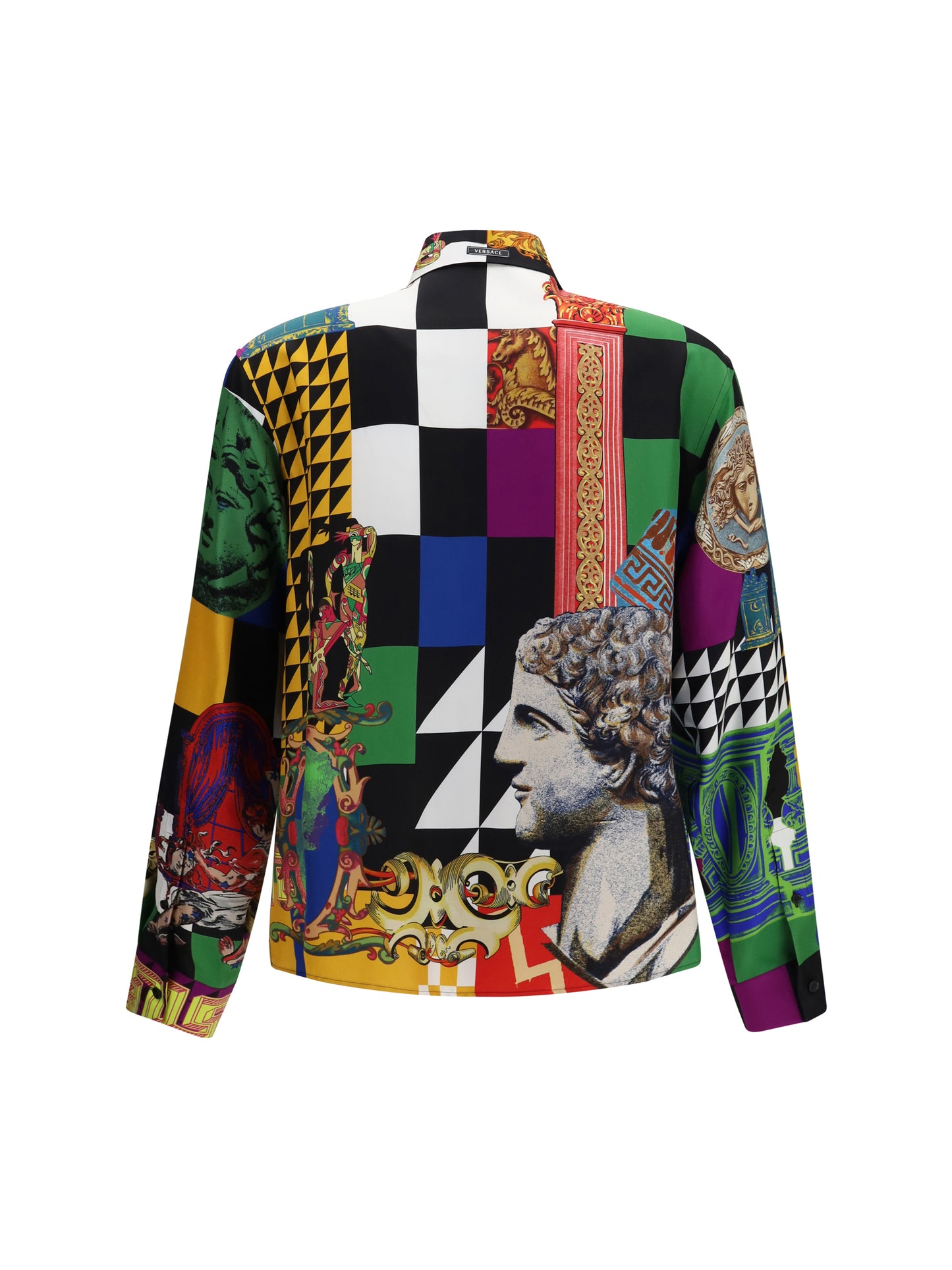 Versace Men Medusa Print Silk Twill Shirt VERSACE