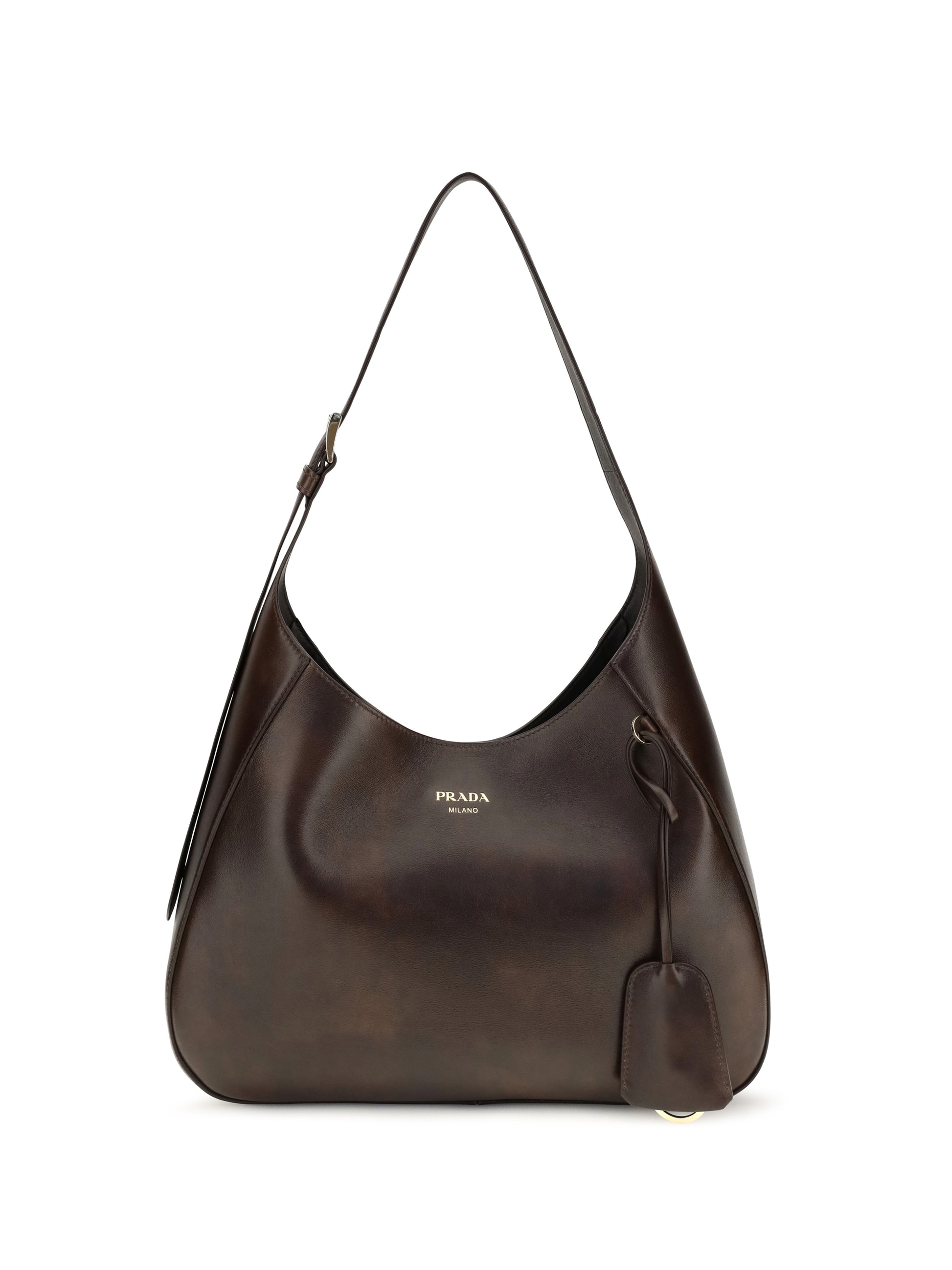 Prada Women Boogie Medium Leather Shoulder Bag PRADA