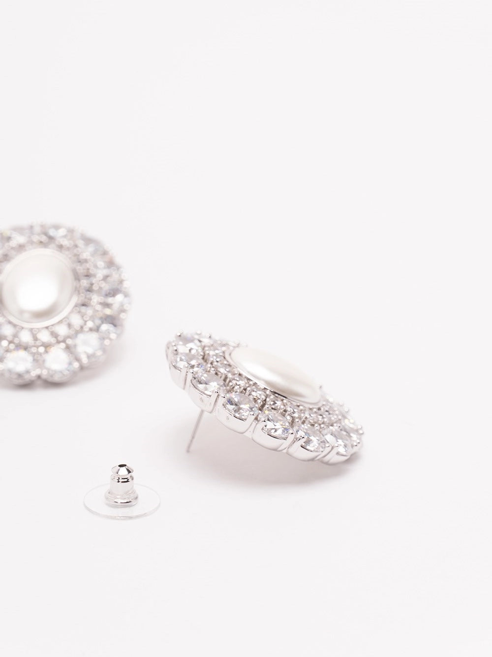 Self-Portrait Women Oval Crystal Earrings SELF-PORTRAIT