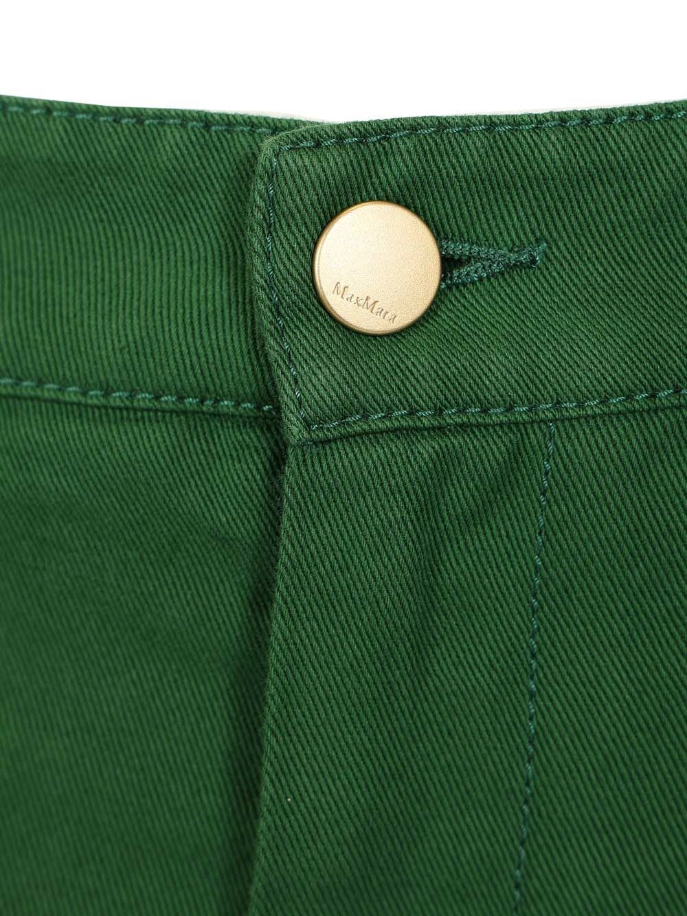'S Max Mara Women Cotton And Linen Drill Trousers S MAX MARA