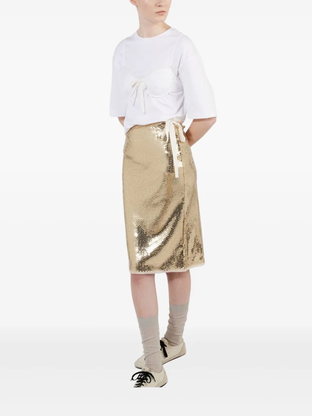 Prada Women Sequined Pencil Skirt PRADA