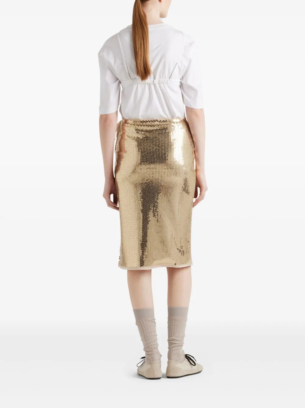 Prada Women Sequined Pencil Skirt PRADA