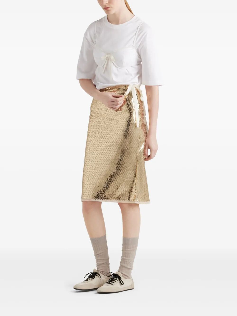 Prada Women Sequined Pencil Skirt PRADA