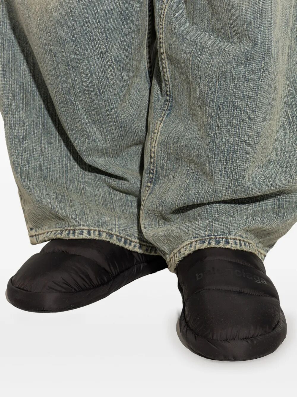 Balenciaga Men Polyamide And Fleece Alaska Slipper BALENCIAGA