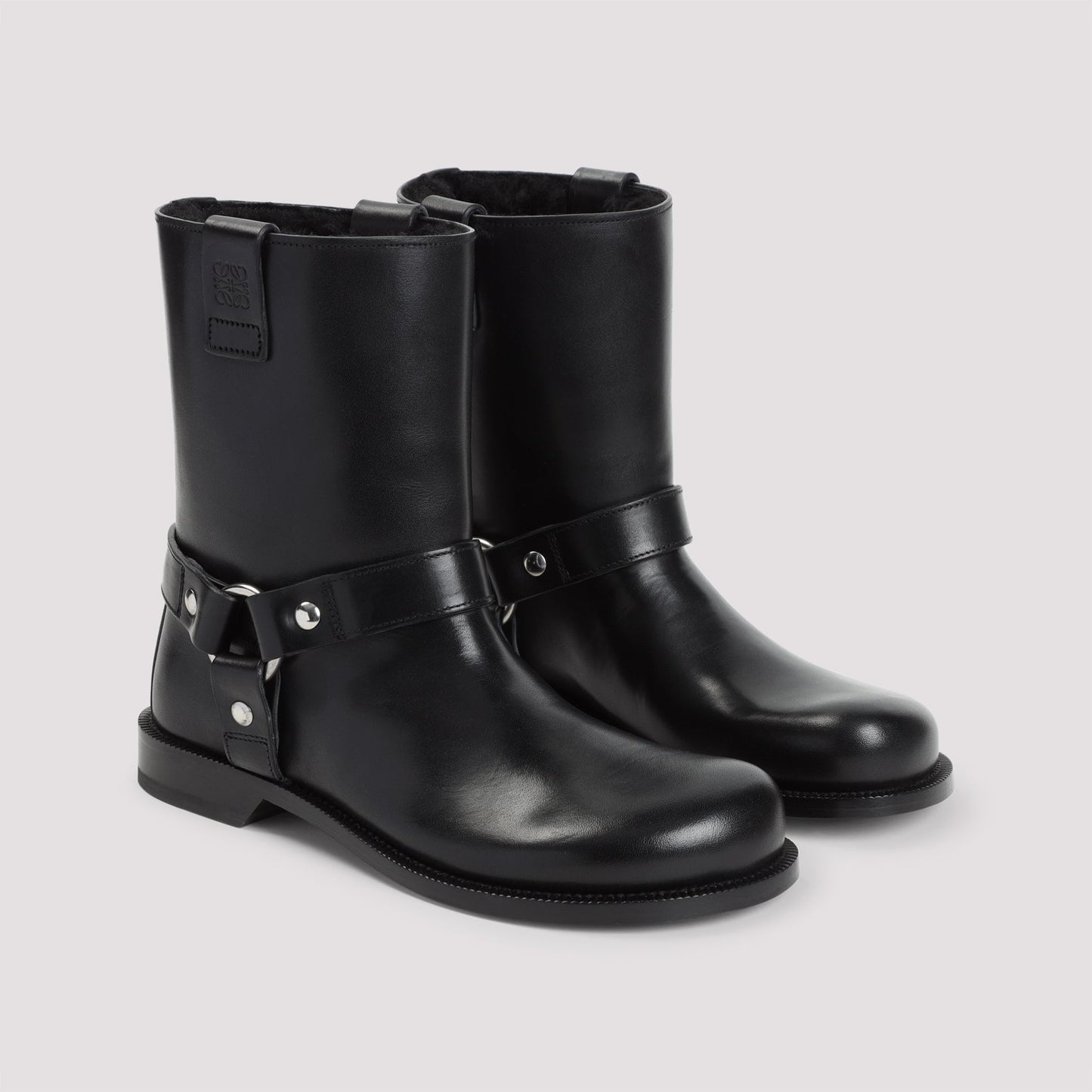 Loewe Campo Biker Shearling Boots Women LOEWE