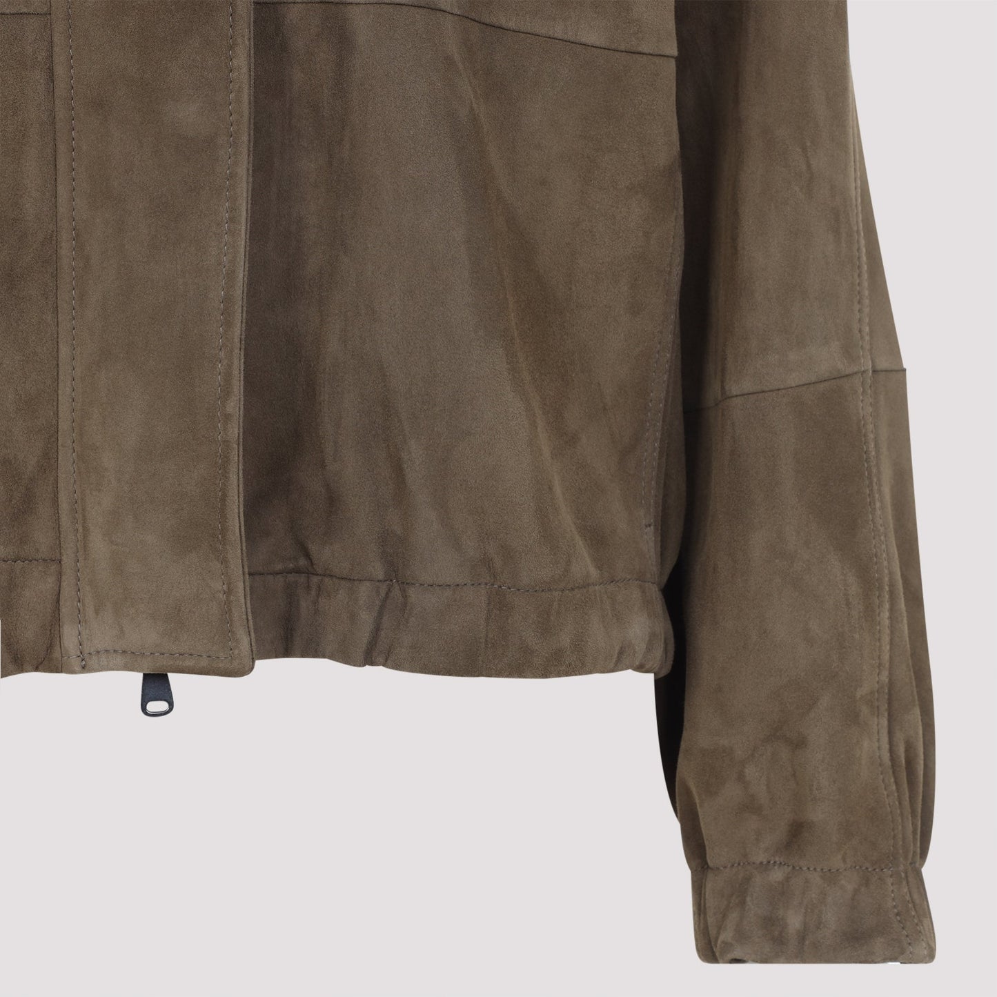 Brunello Cucinelli Suede Leather Jacket Women BRUNELLO CUCINELLI