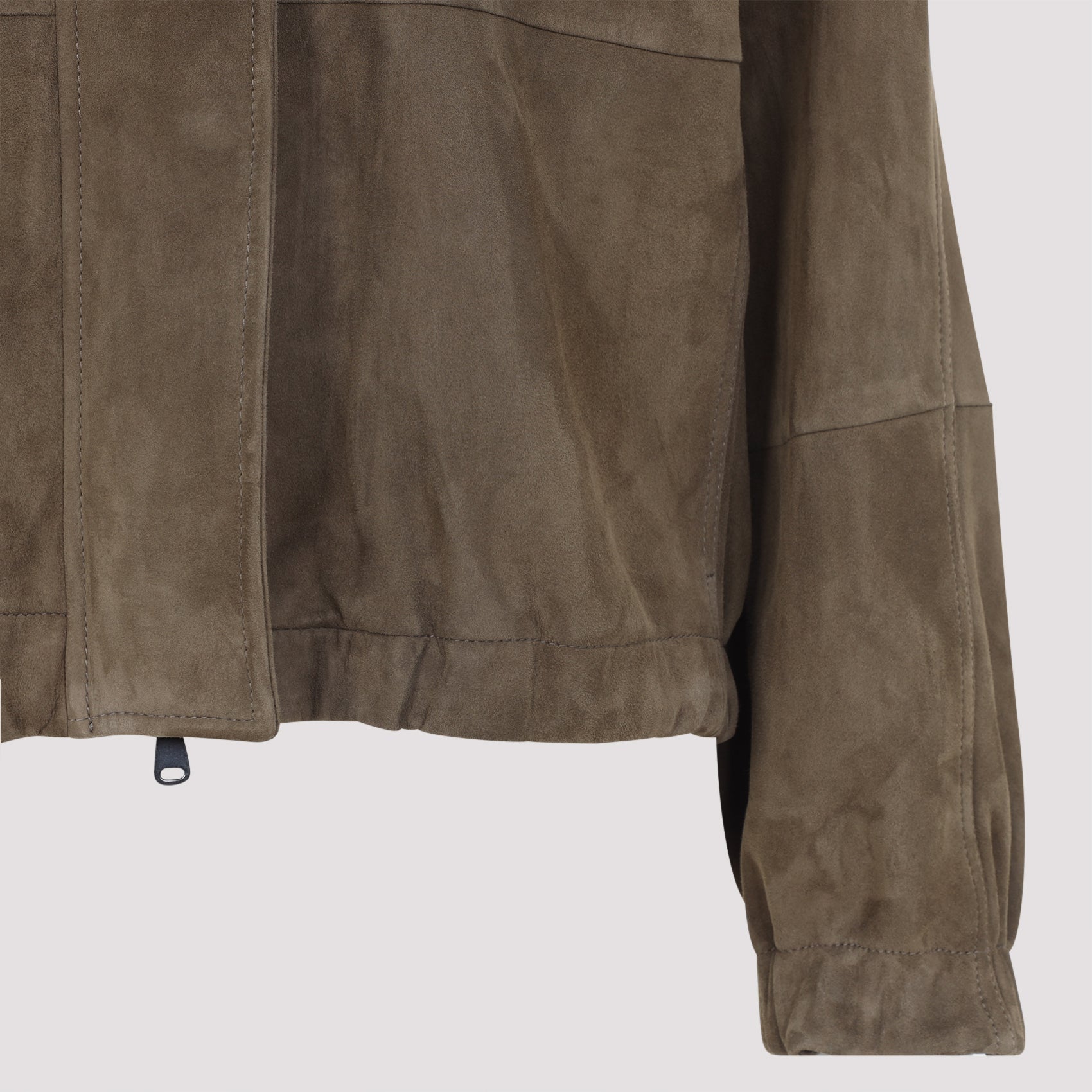 Brunello Cucinelli Suede Leather Jacket Women BRUNELLO CUCINELLI
