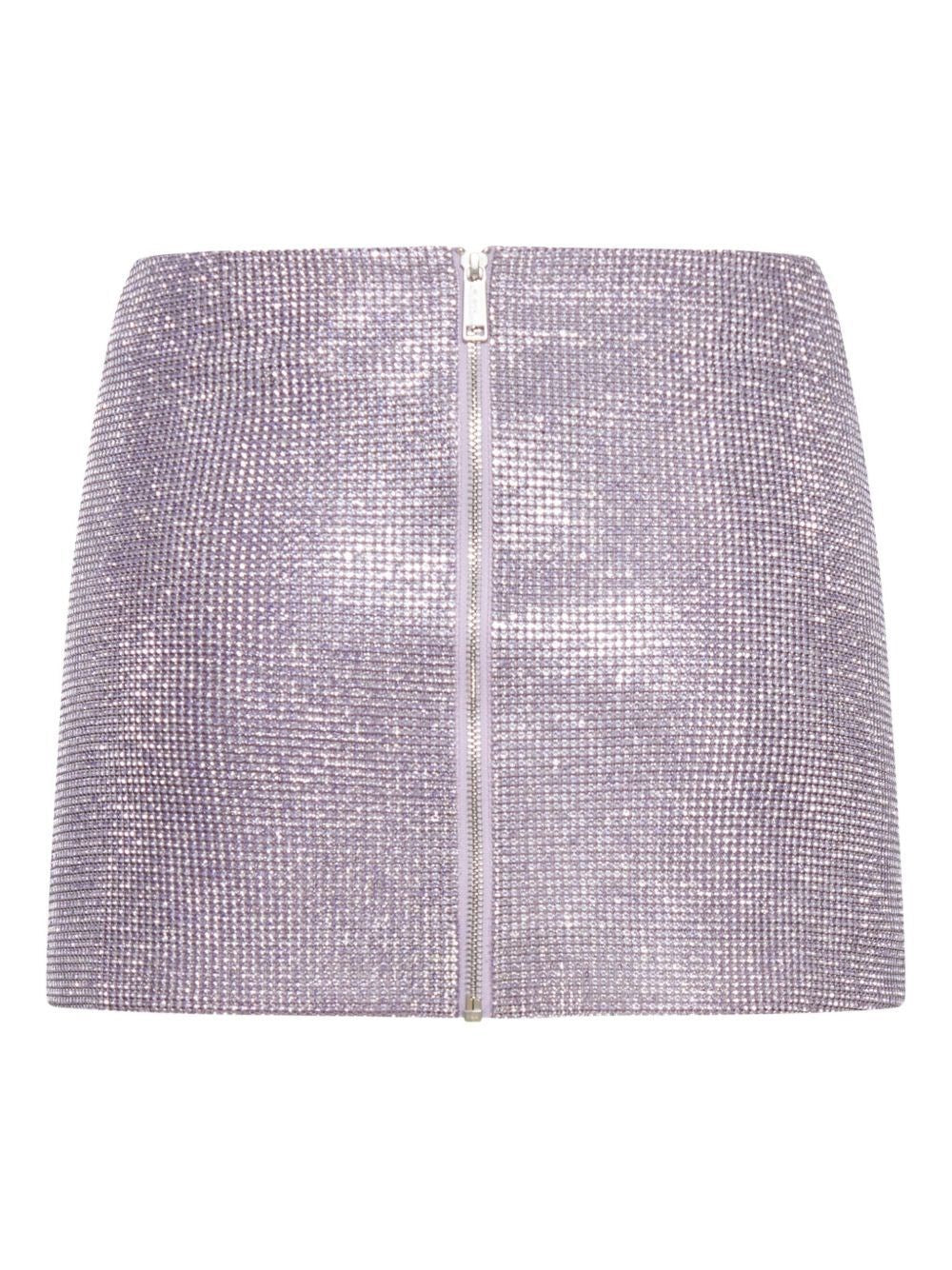 Self-Portrait Women Metallic Mesh Skirt SELF-PORTRAIT
