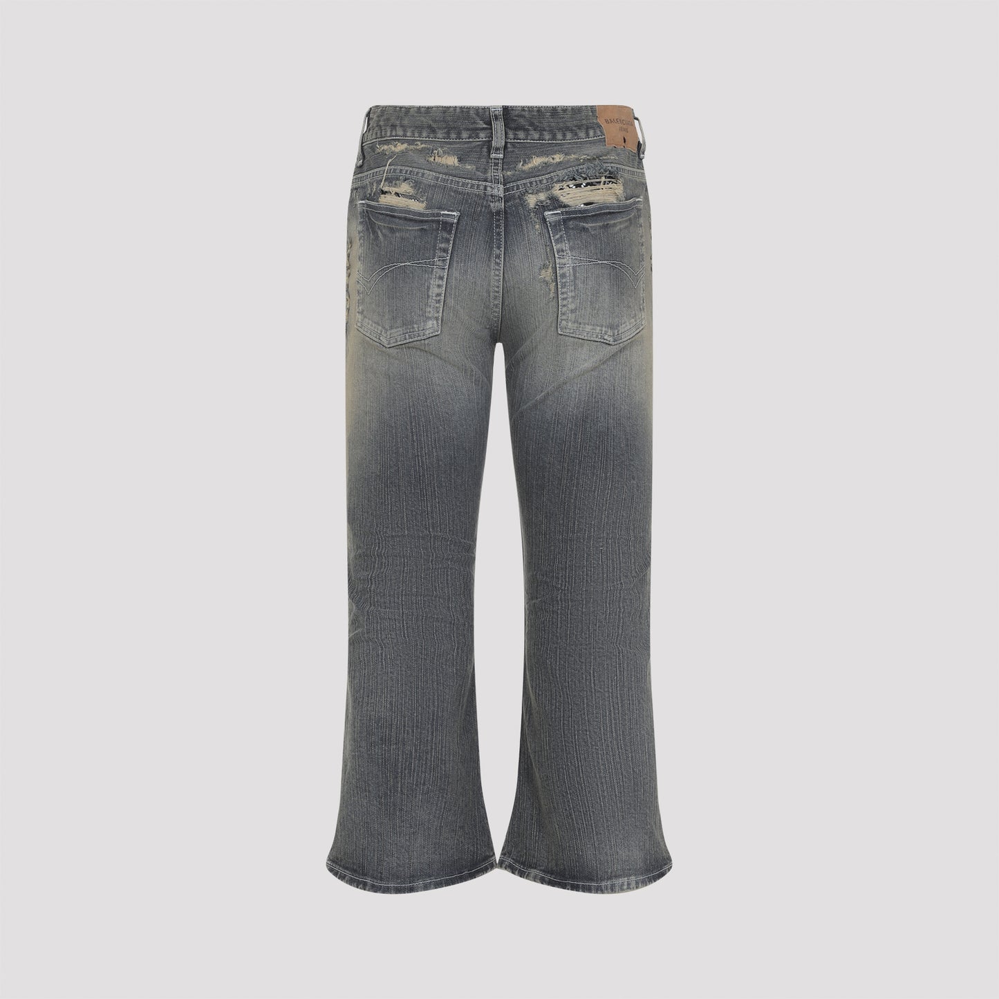 Balenciaga Laced Flared Capri Jeans Women BALENCIAGA