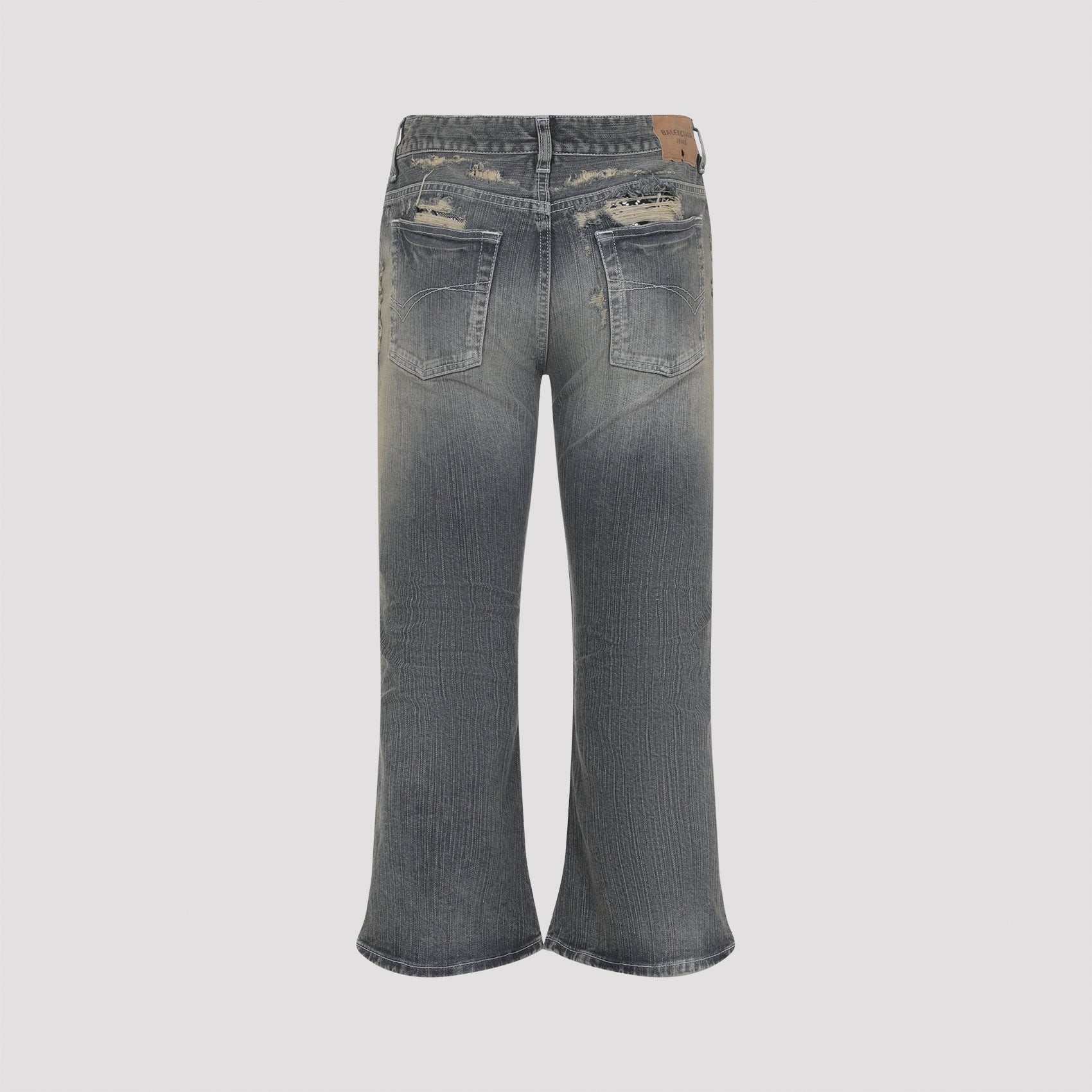 Balenciaga Laced Flared Capri Jeans Women BALENCIAGA