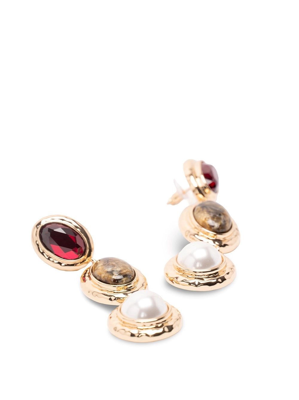 Self-Portrait Women Multi Three Tiered Earrings SELF-PORTRAIT