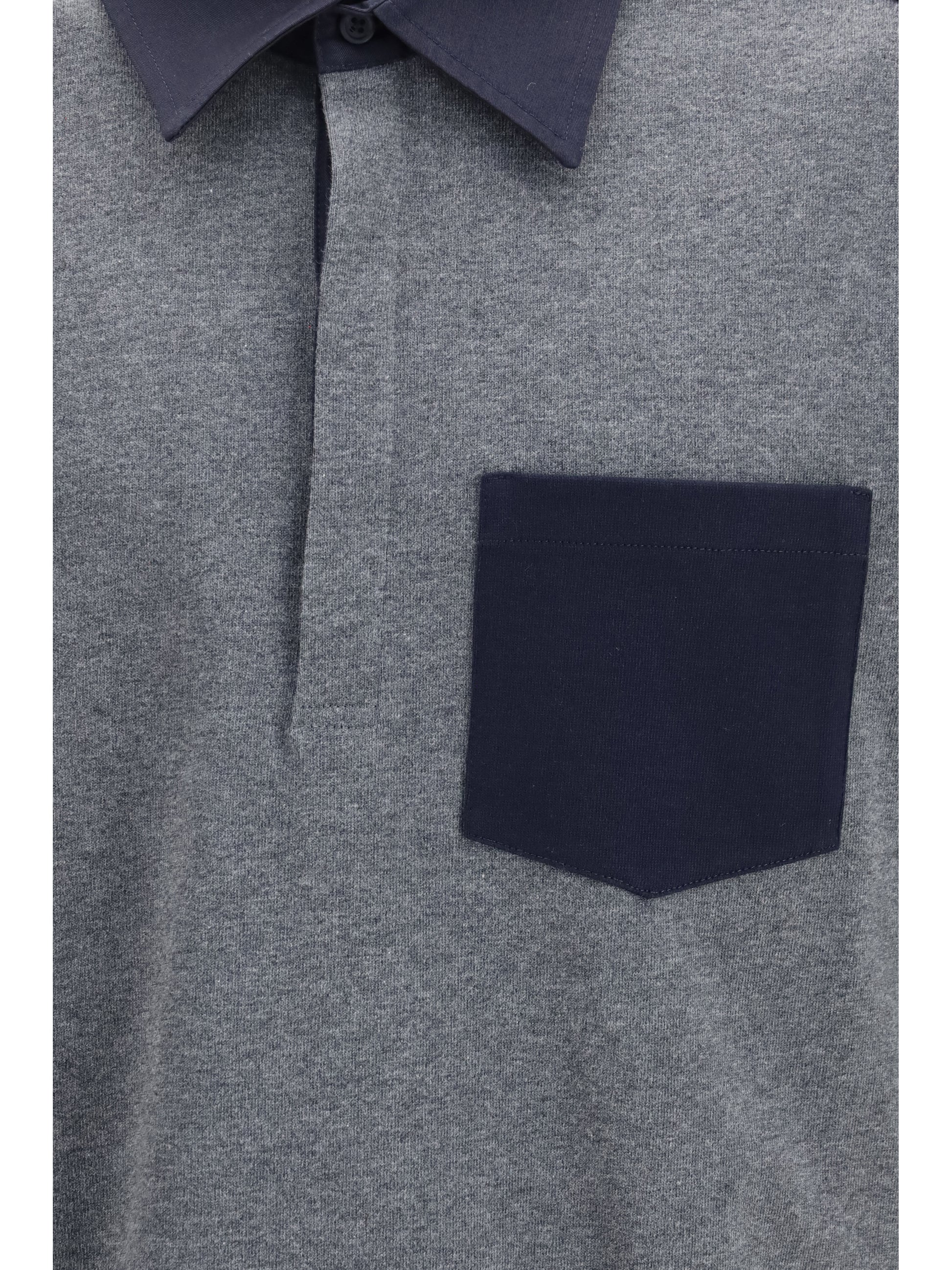 Thom Browne Men Oversized Colorblock Rugby Polo THOM BROWNE