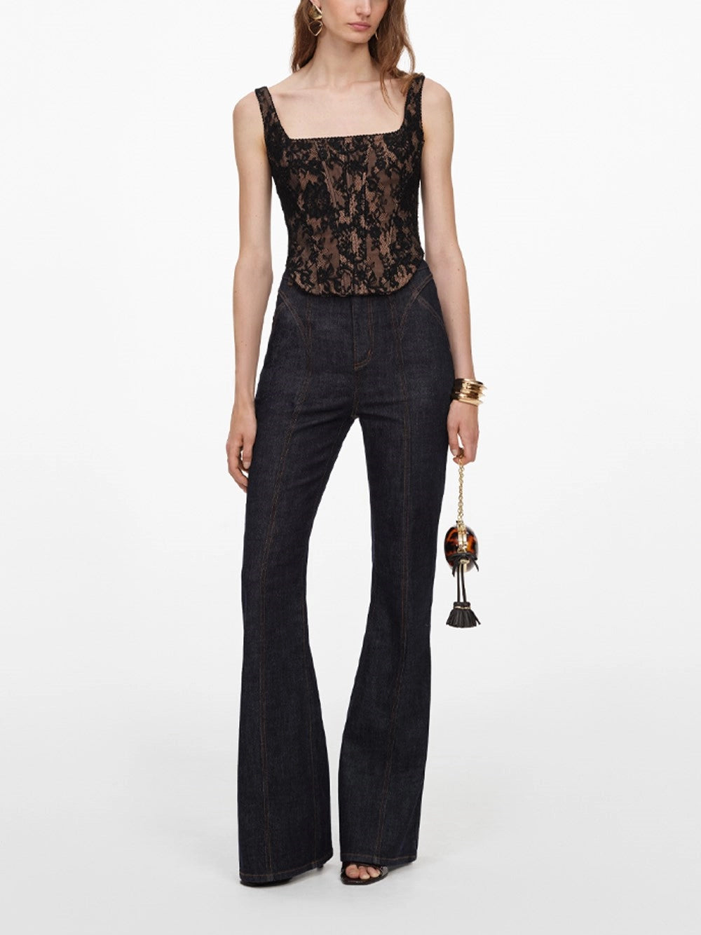 Self-Portrait Women Lace Corset Top SELF-PORTRAIT