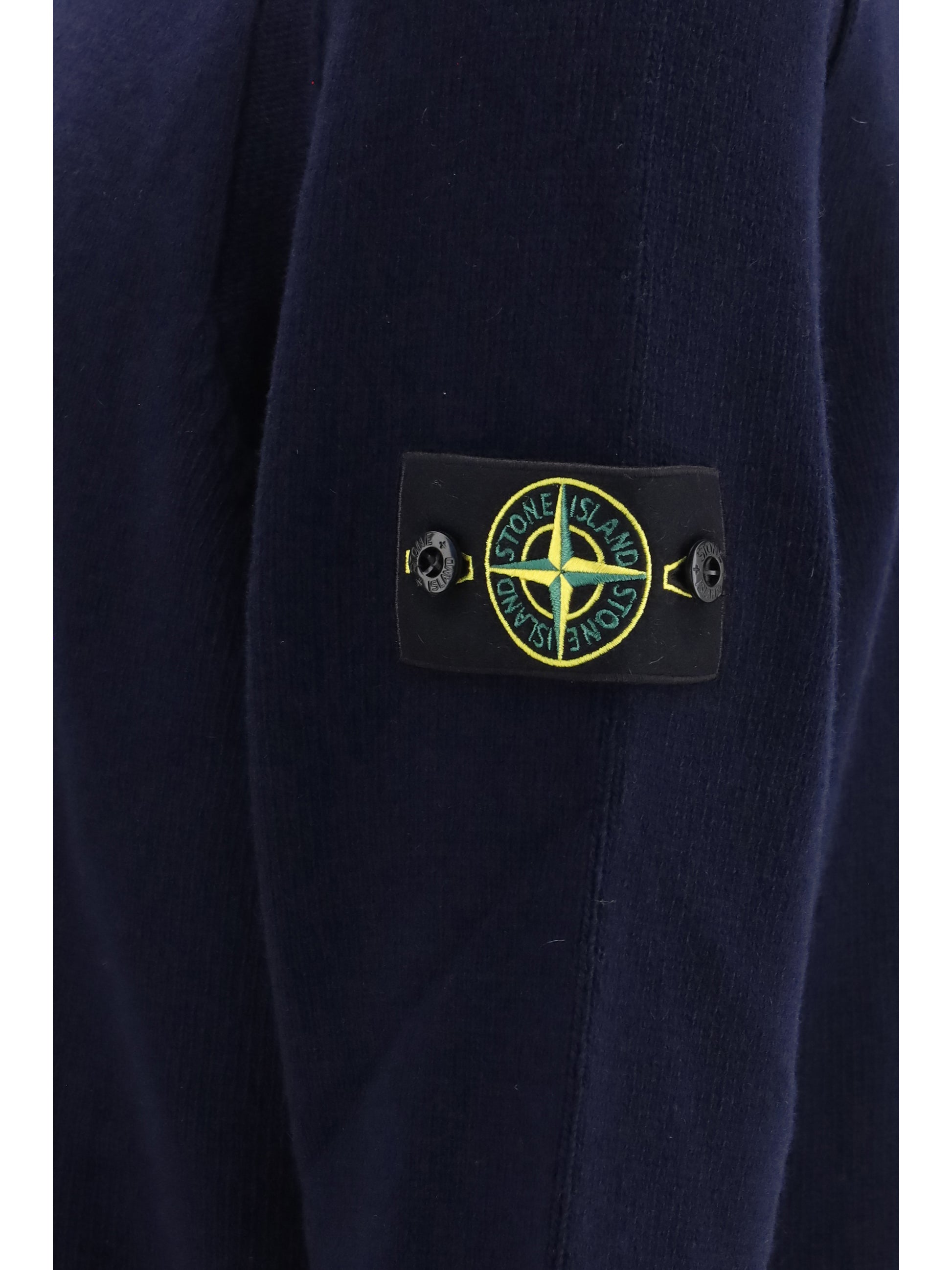 Stone Island Men Sweater Crewneck With Logo Patch On The Sleeve STONE ISLAND