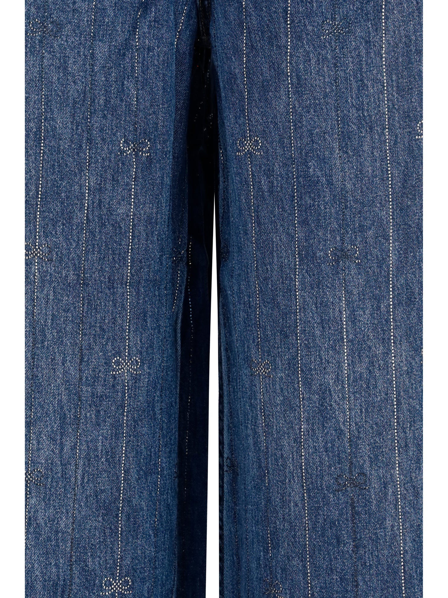 Self-Portrait Women Crystal-Striped Jeans SELF-PORTRAIT