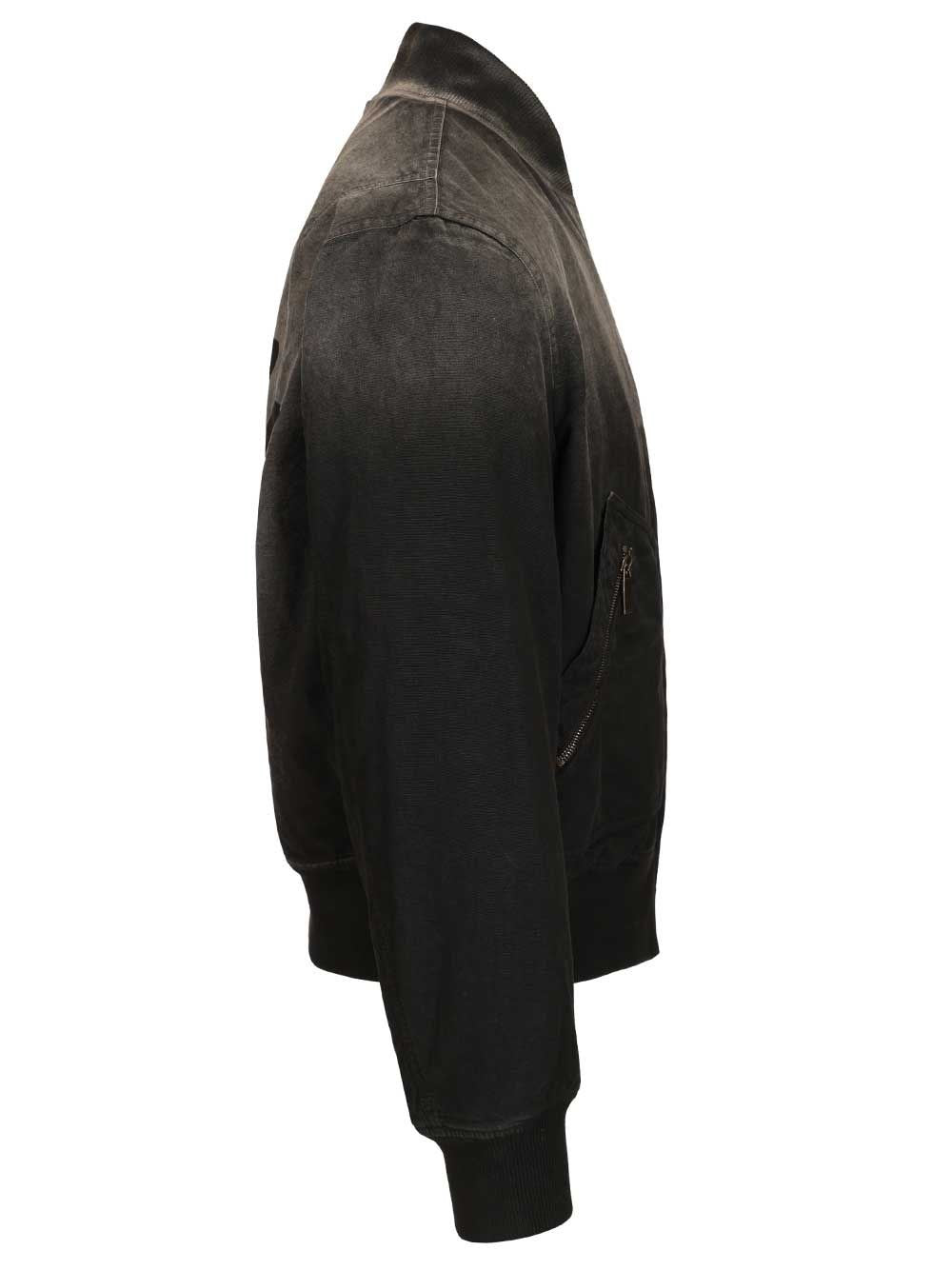 Off-White Men Owr Grad Cot Reg Bomber Black OFF-WHITE