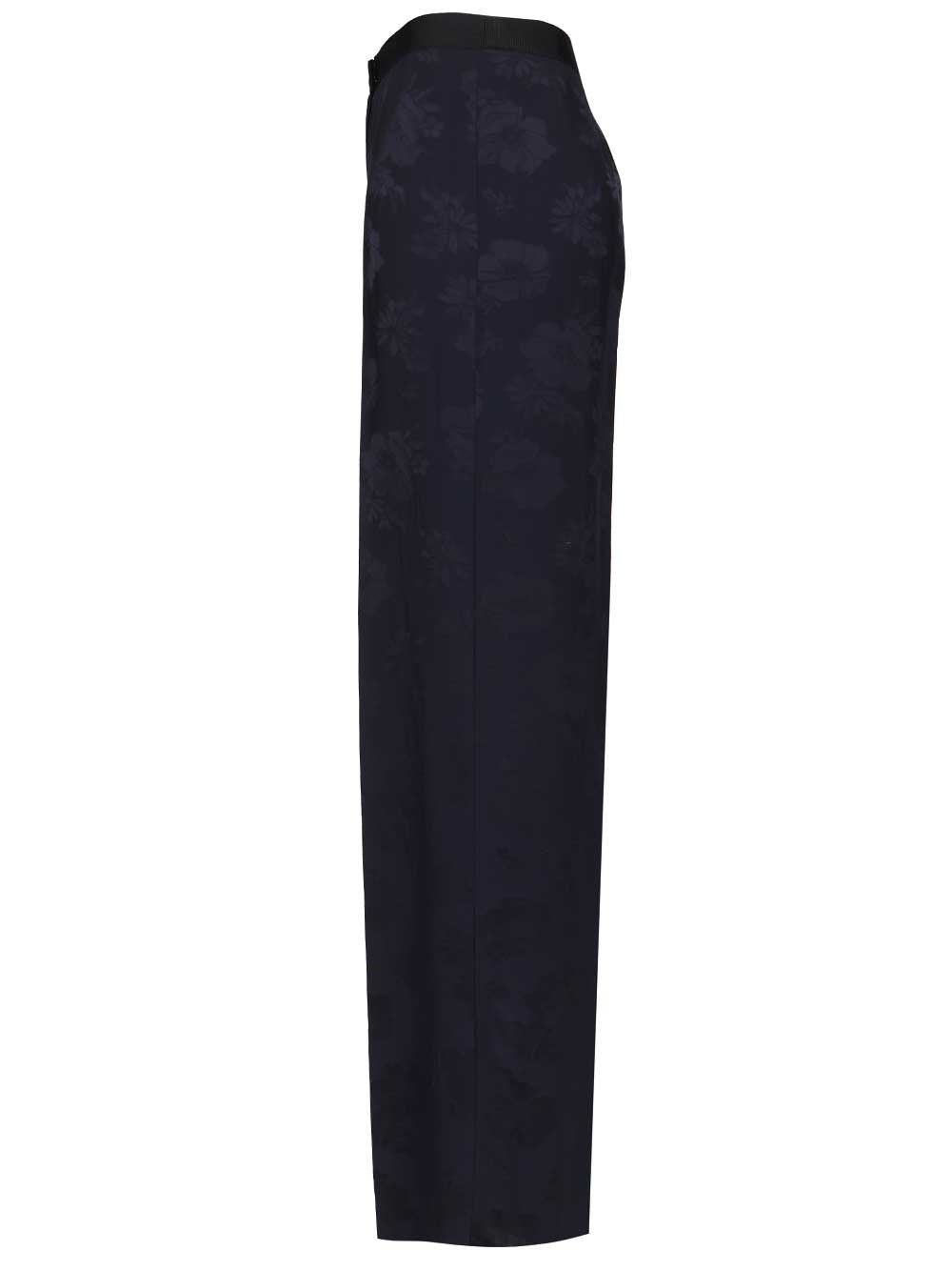 Forte_Forte Women Fluid Bouquet Jacquard High Waist Straight Pants FORTE FORTE