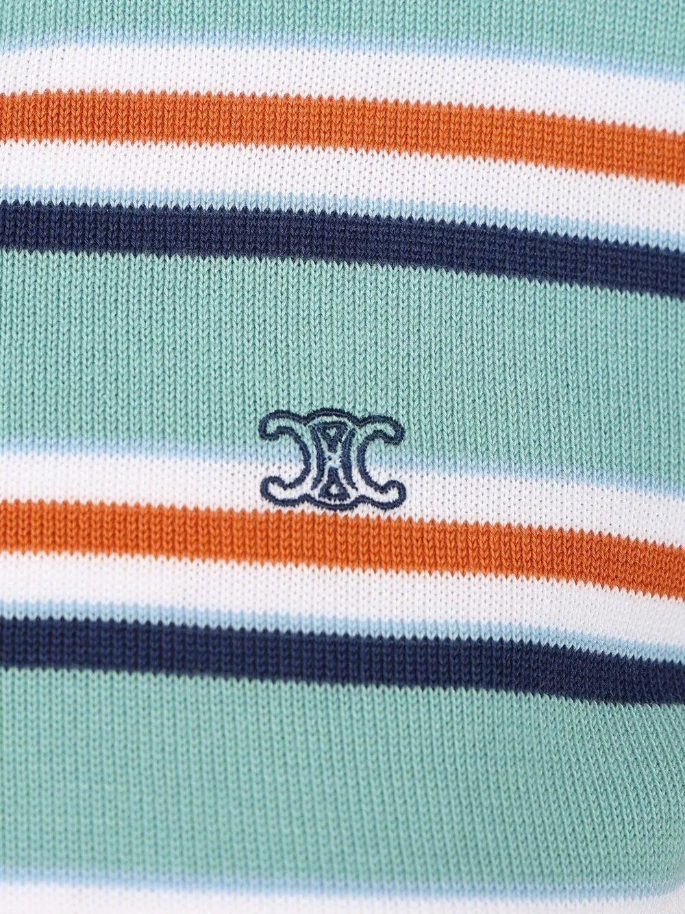 Celine Women Knitted Cotton Polo Shirt CELINE