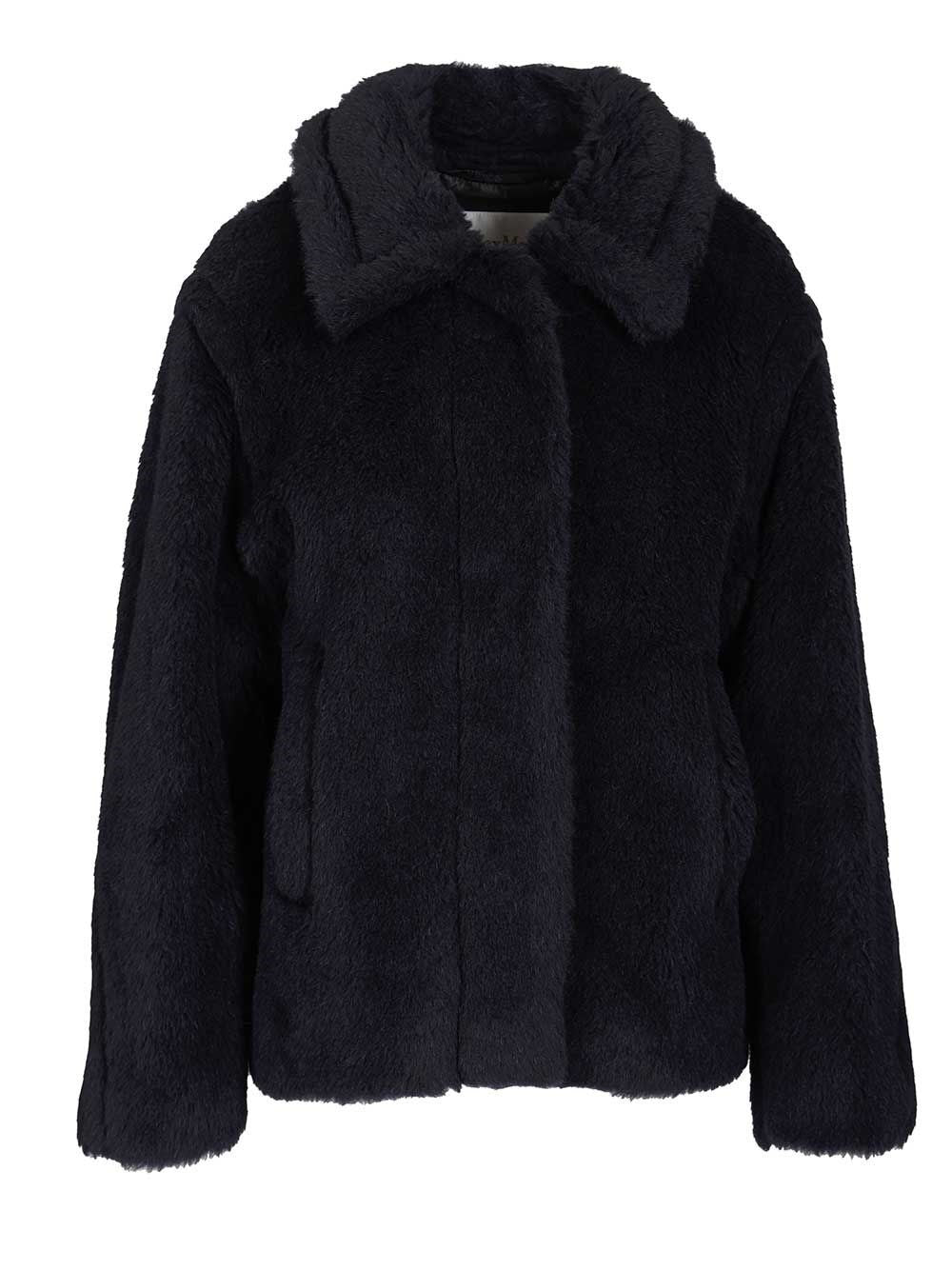 Max Mara Women Fuggito Short Teddy Single Breast Coat MAX MARA