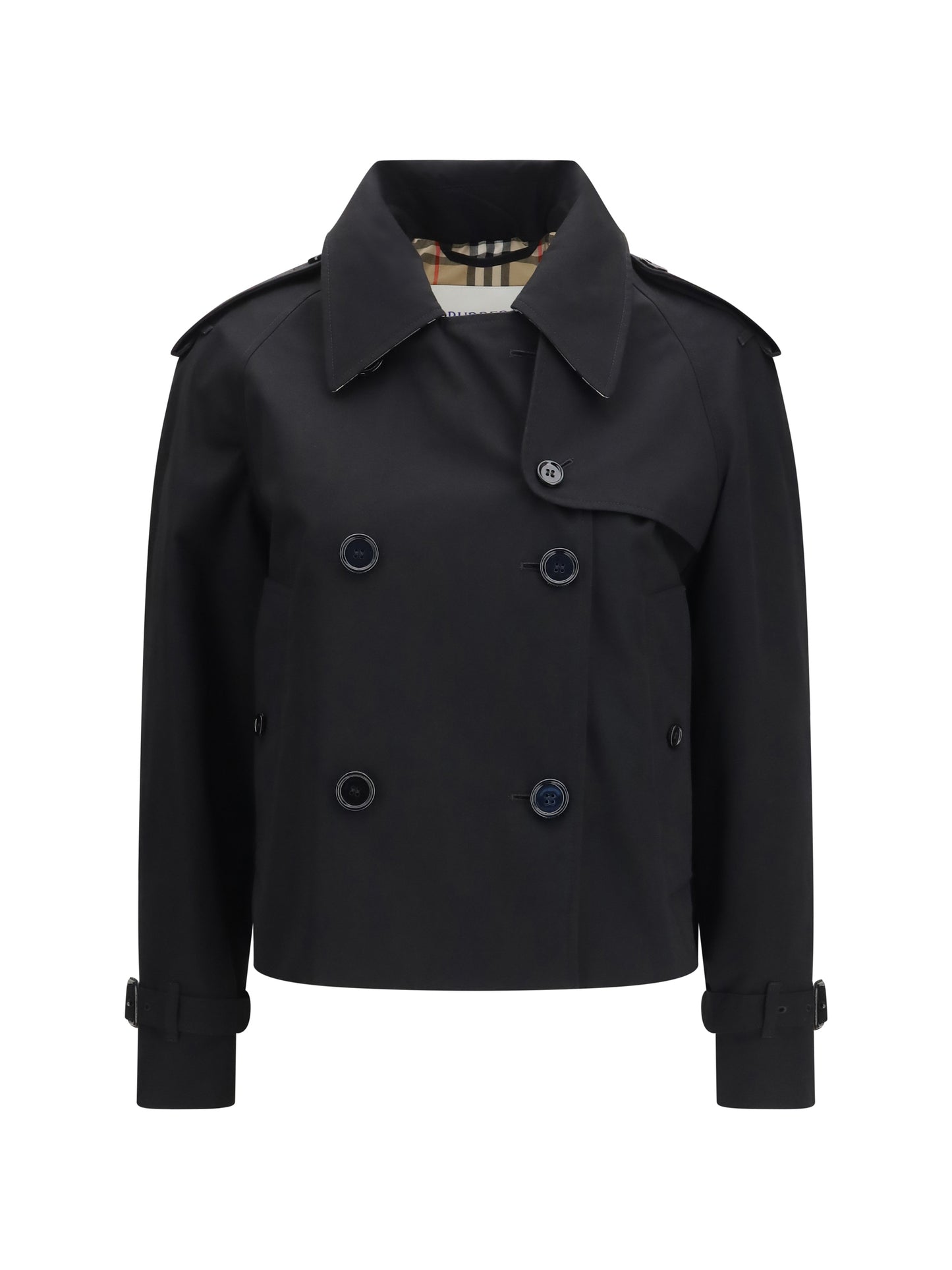 Burberry Women Mayfair Cropped Trench Jacket In Gabardine BURBERRY