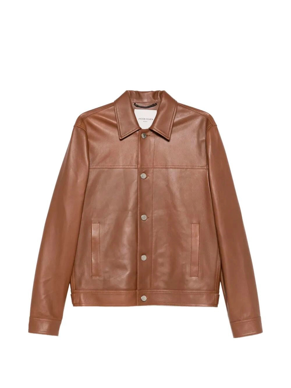 Jacob Cohen Men `Trucker` Leather Jacket JACOB COHEN