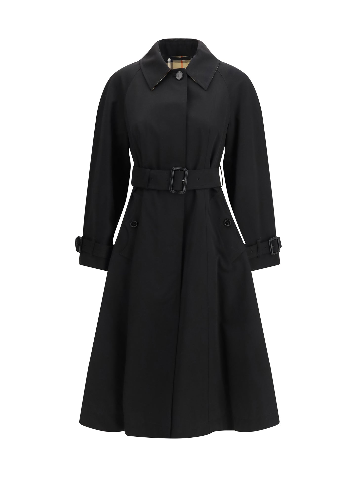 Burberry Women Ellingham Gabardine Trench Coat BURBERRY